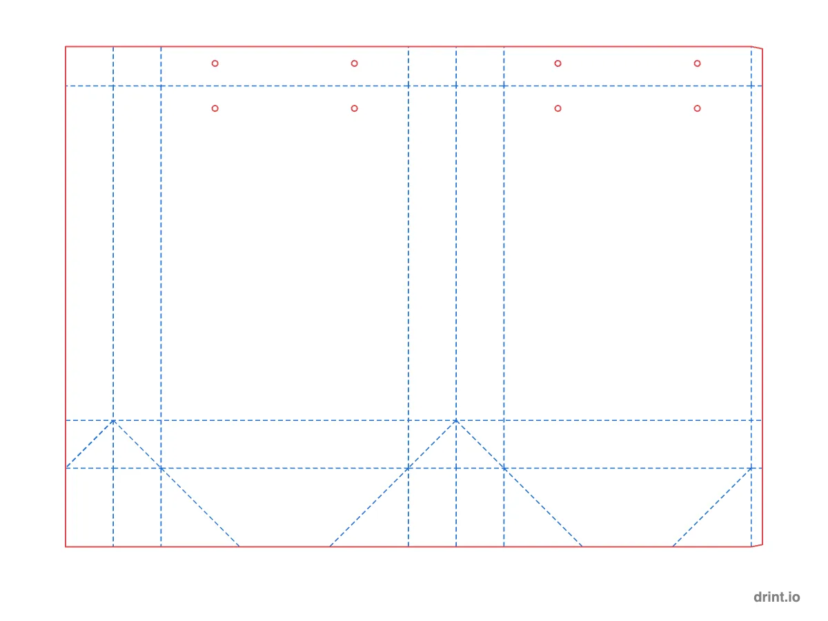 Paper shopping bag — Dielines