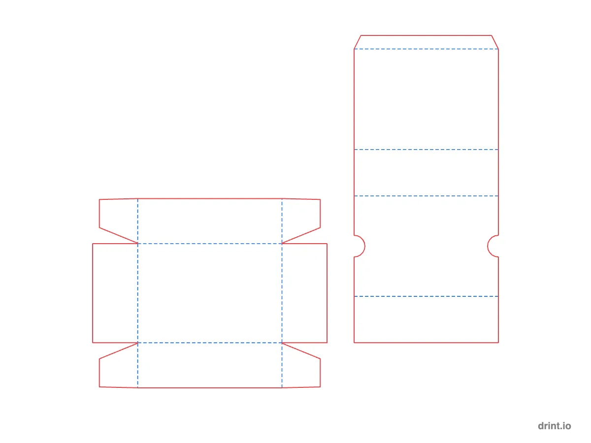 Drawer box (sleeve and tray) — Dielines