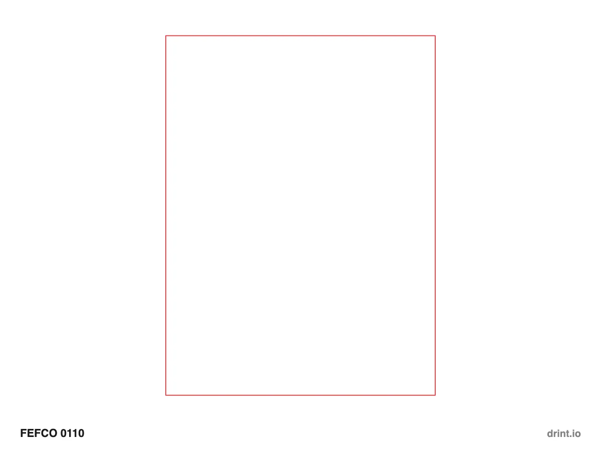 FEFCO 0110 — Flat corrugated pad — Dielines 400 × 300 × 60 mm