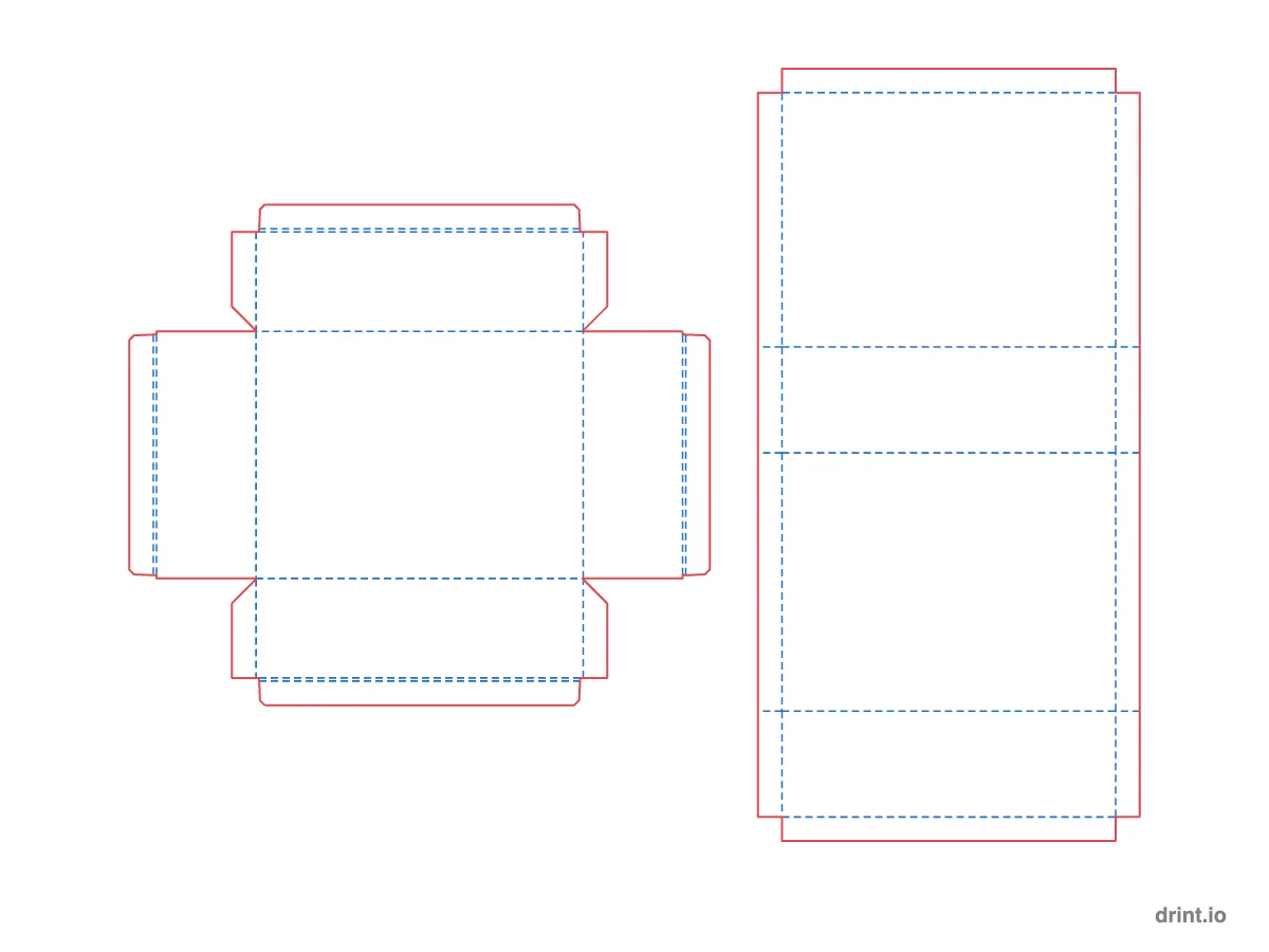 Magnetic rigid box — Dielines