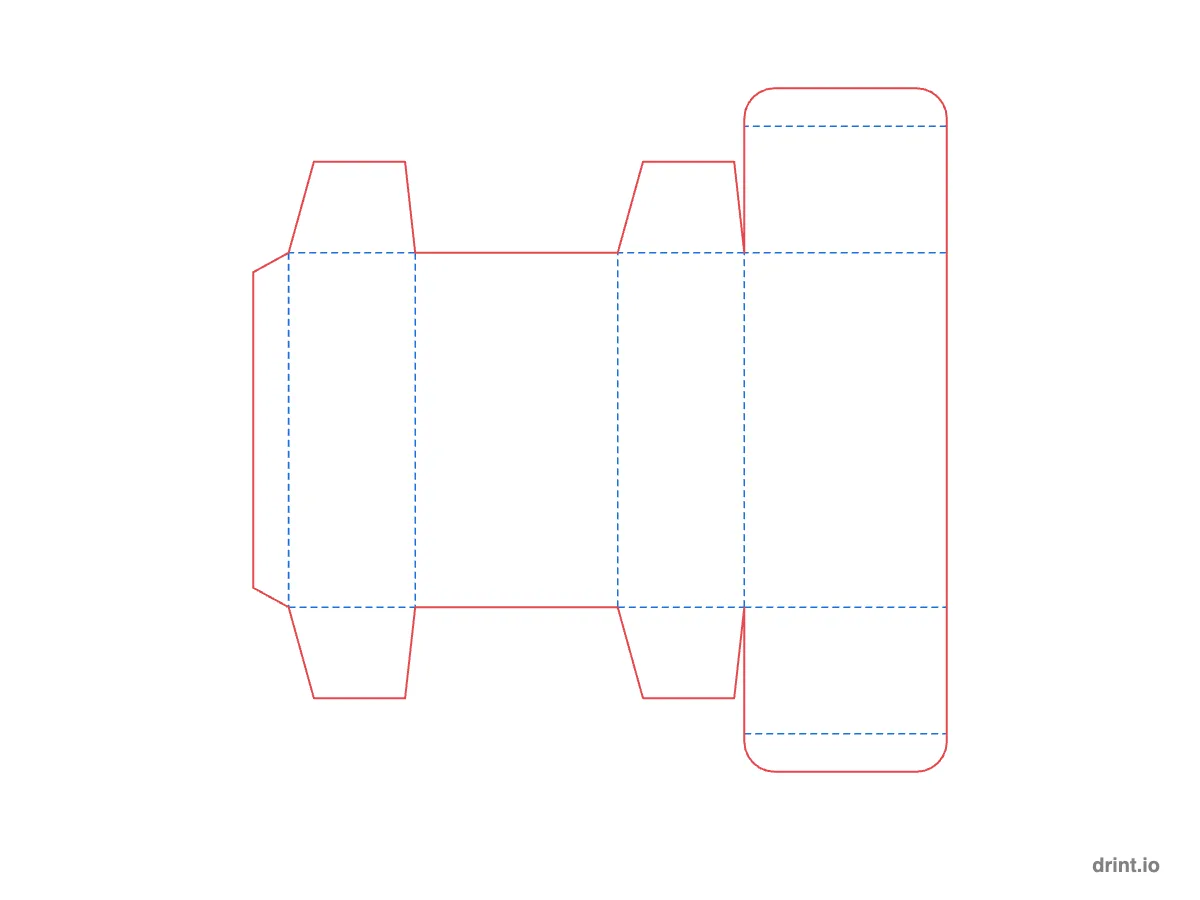 Straight tuck end box — Dielines