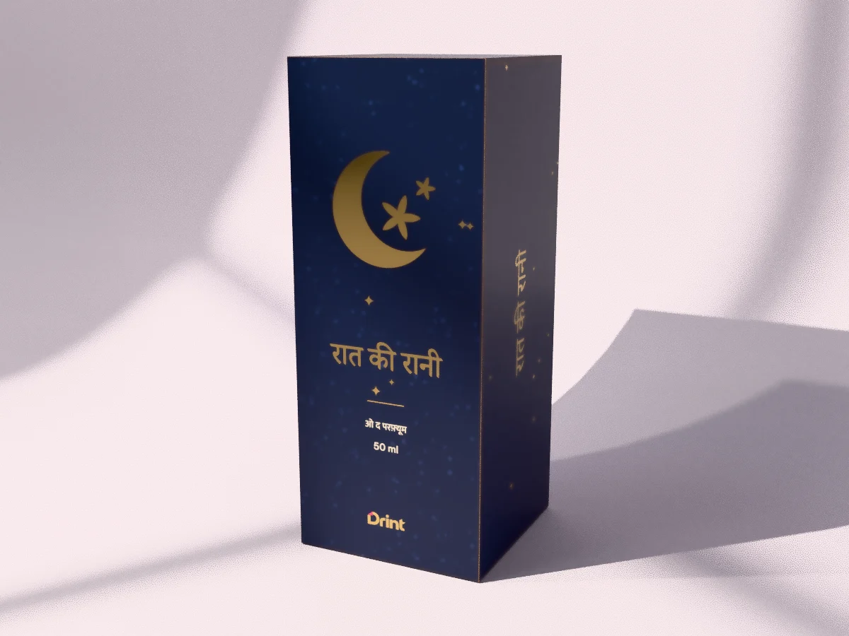 रात की रानी — रिवर्स टक-एंड डिब्बा