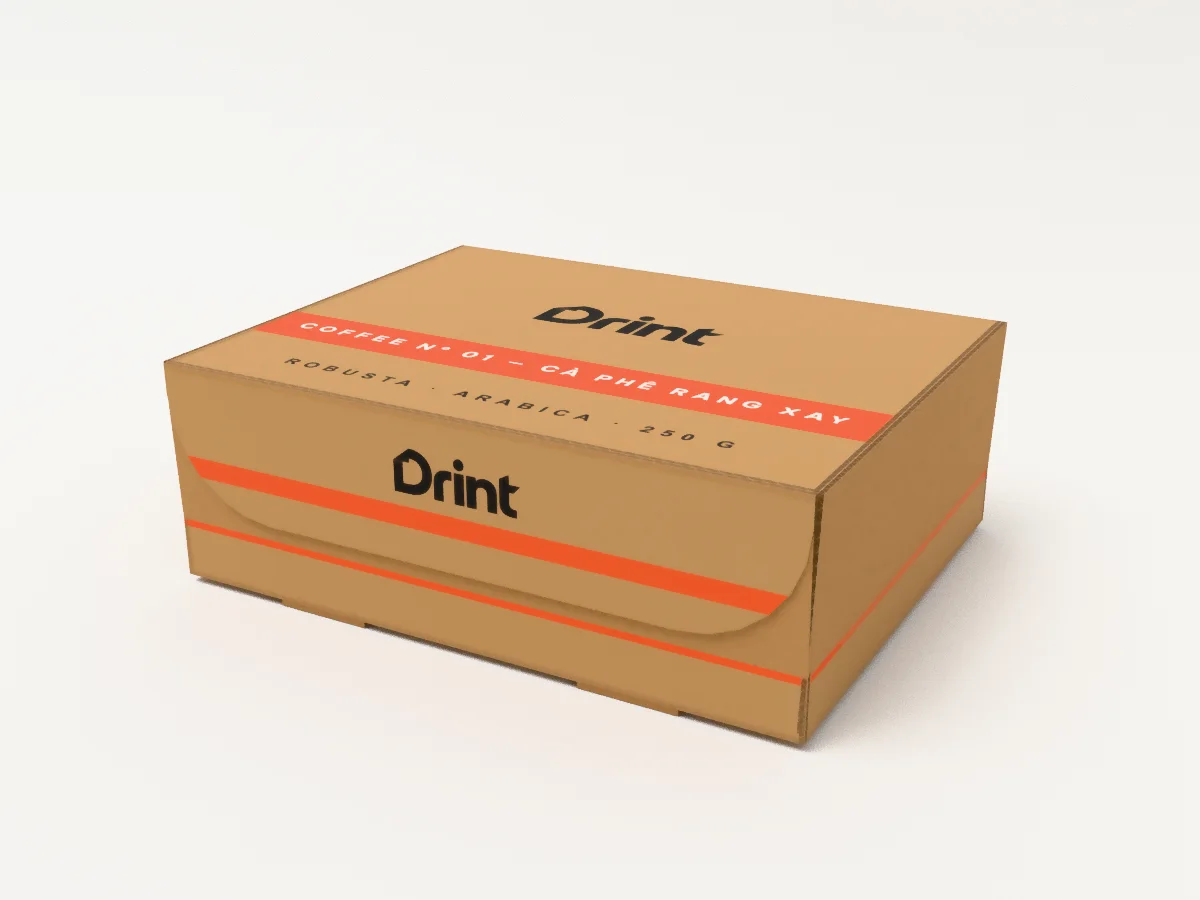 Cà phê Nº 01 — Hộp ship giấy kraft