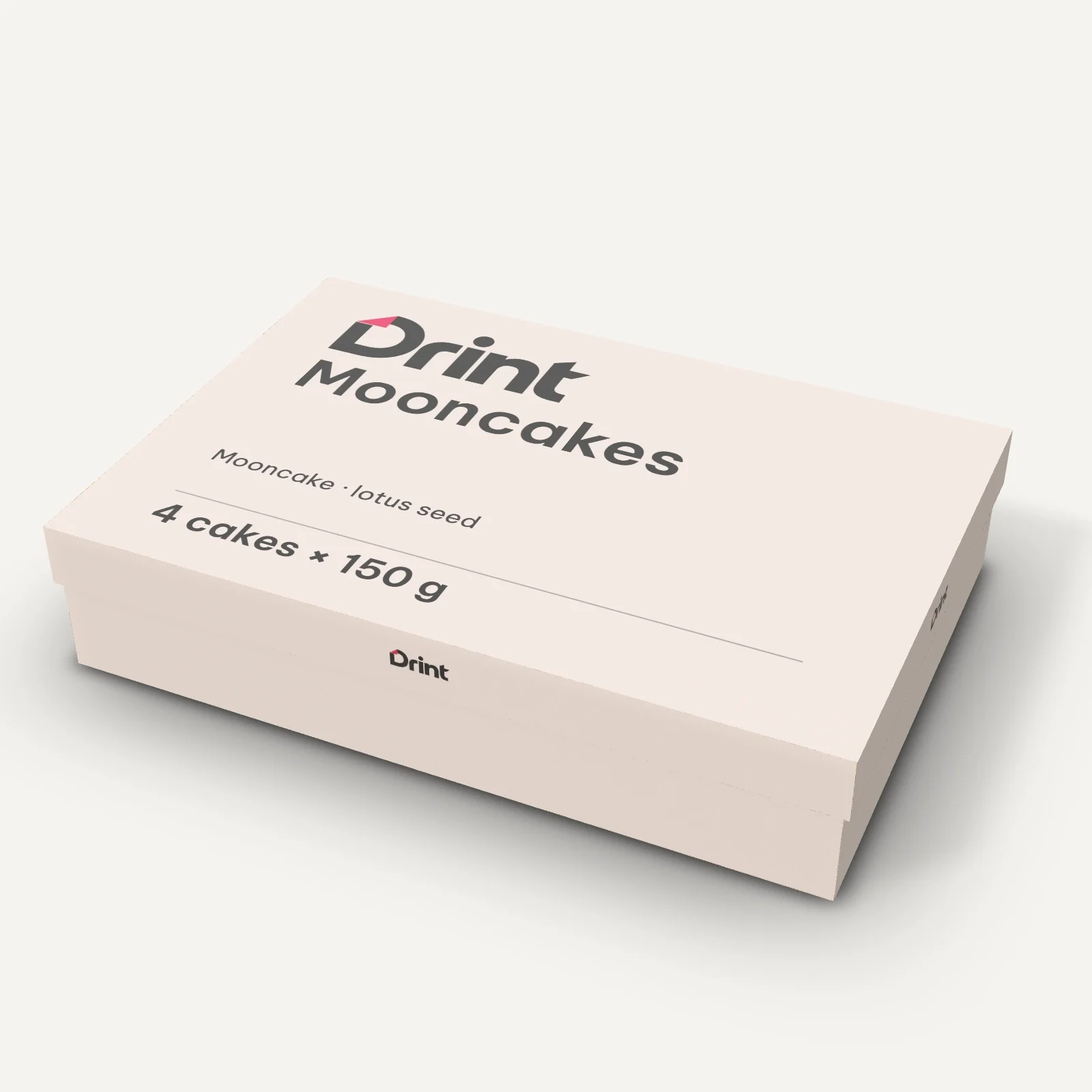 4-mooncake box 3D mockup