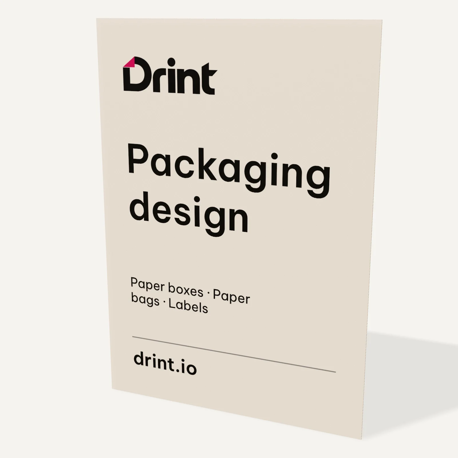 A3 bi-fold brochure 3D mockup