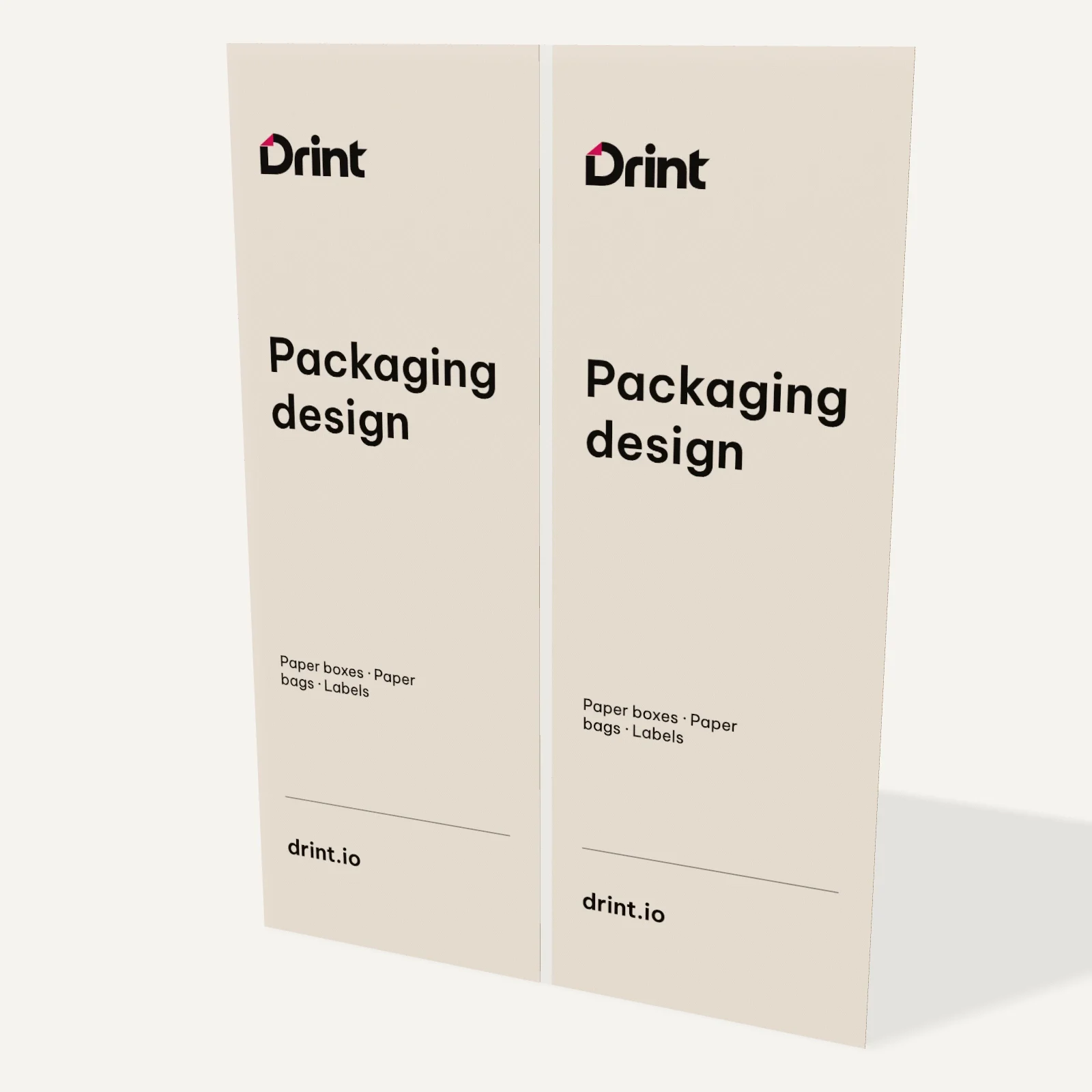 A3 gate-fold brochure 3D mockup