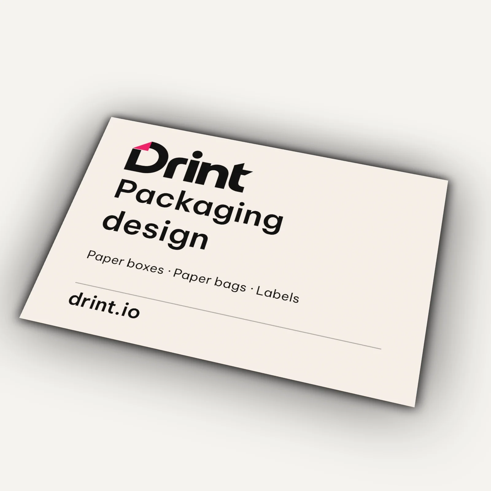 A4 landscape certificate 3D mockup