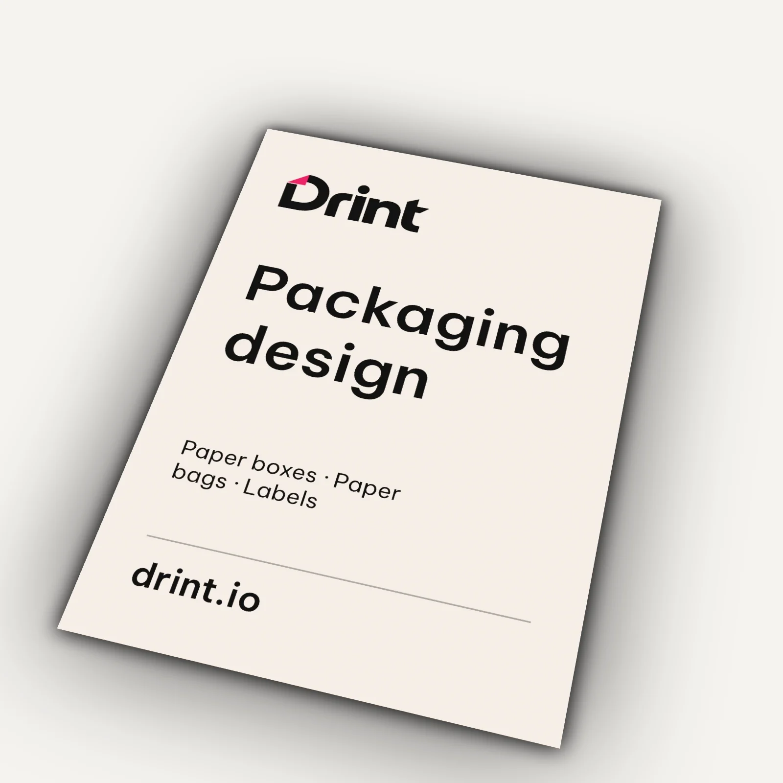 A4 letterhead 3D mockup