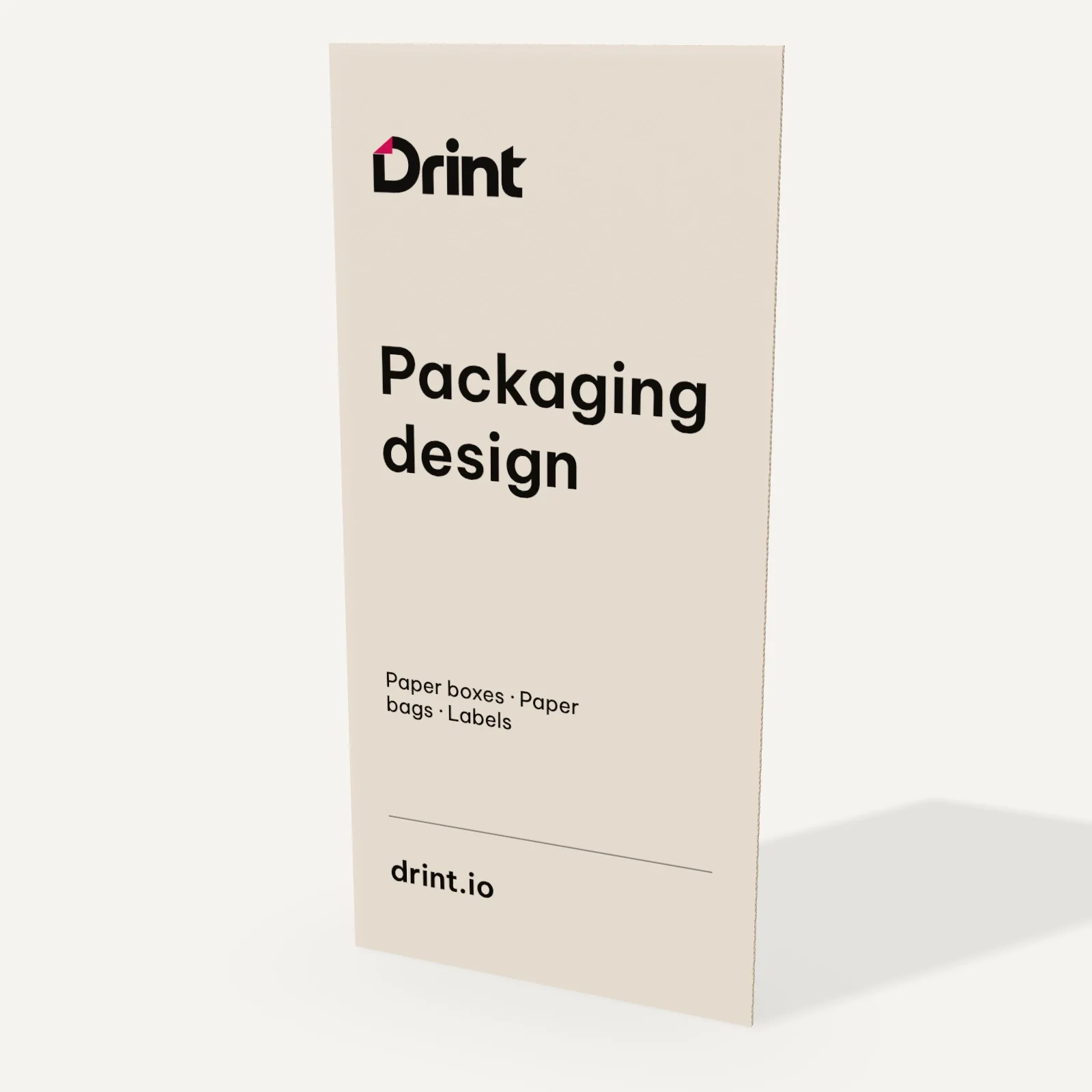 A4 Z-fold brochure 3D mockup