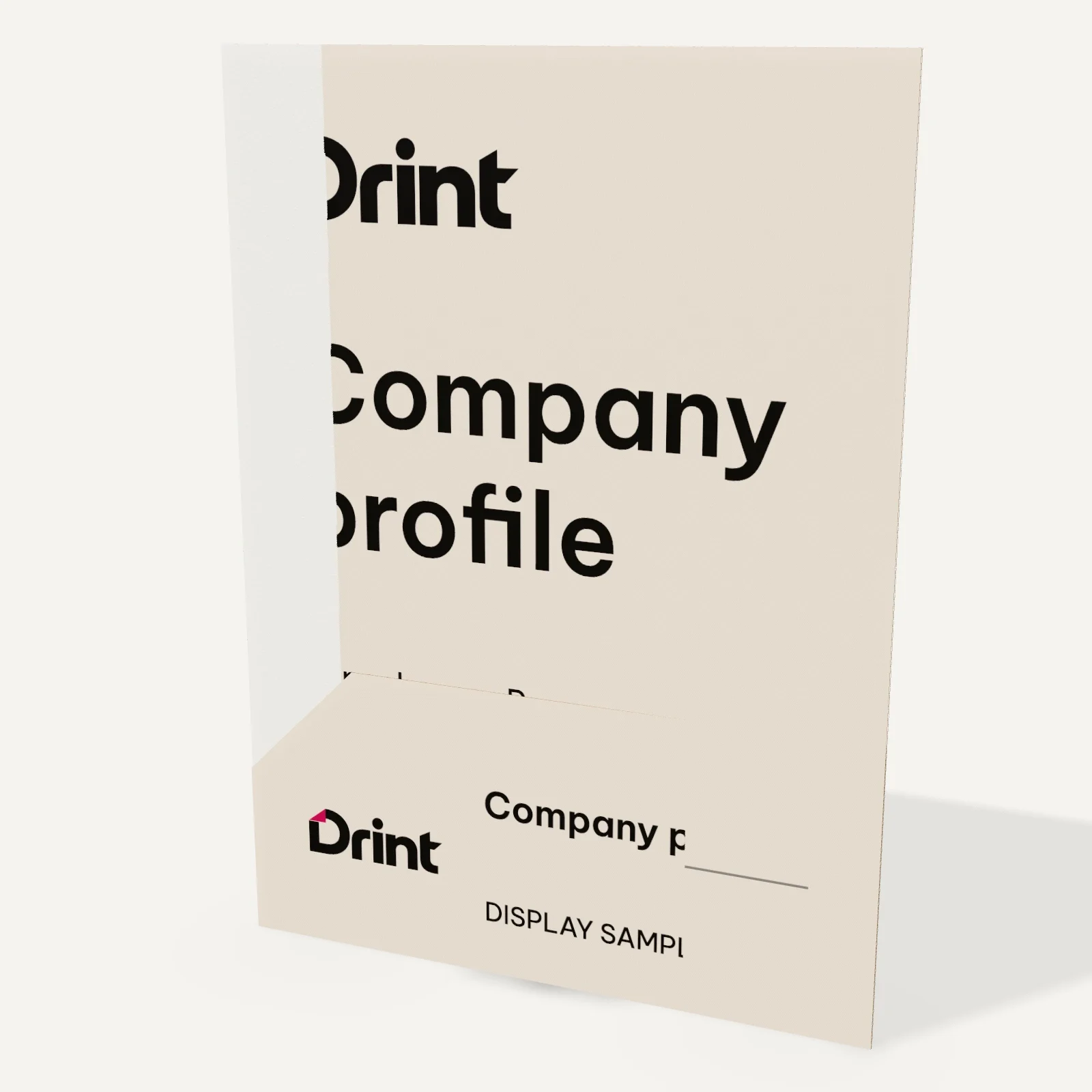 A5 folder 3D mockup