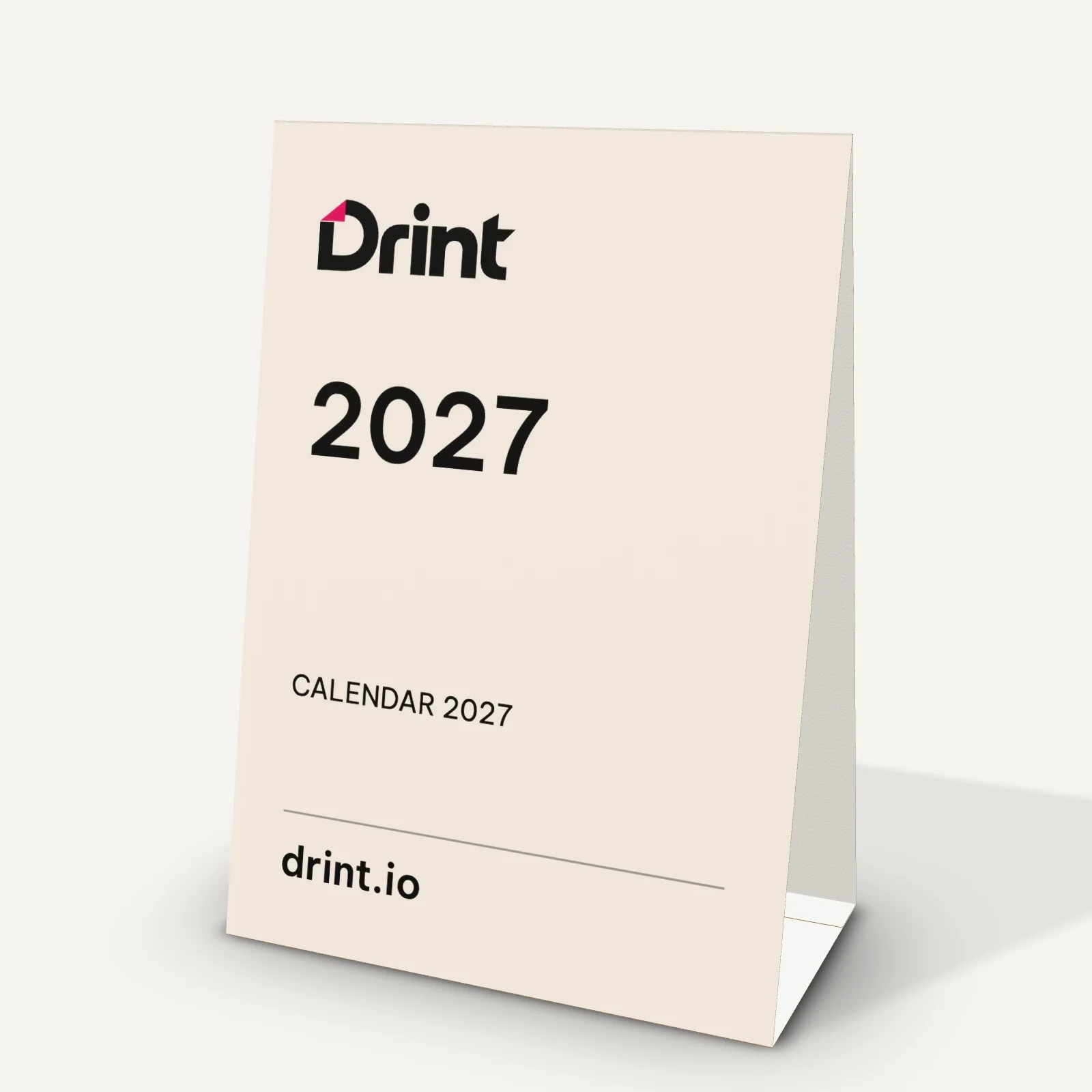 A5 table menu 3D mockup
