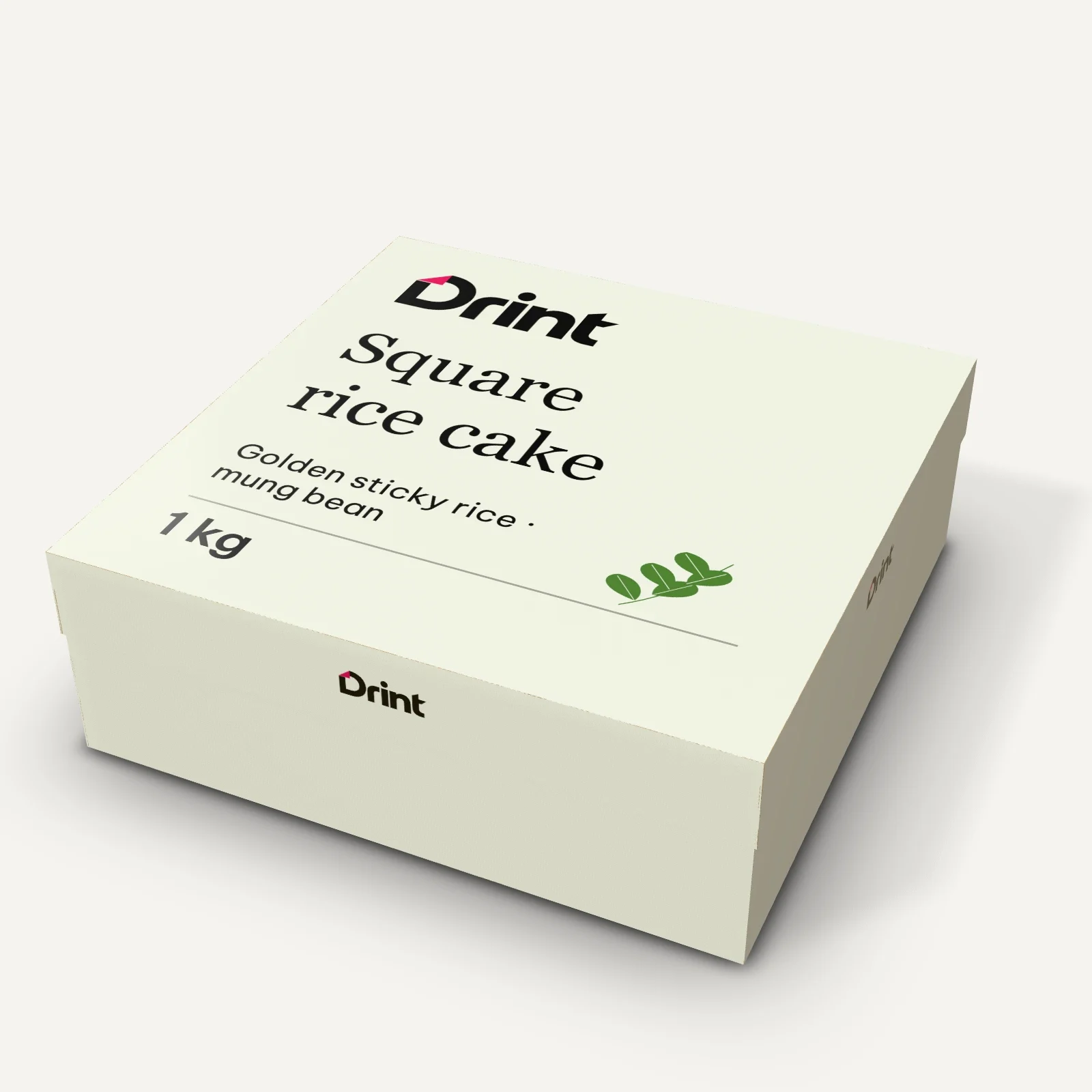 Bánh chưng box 3D mockup