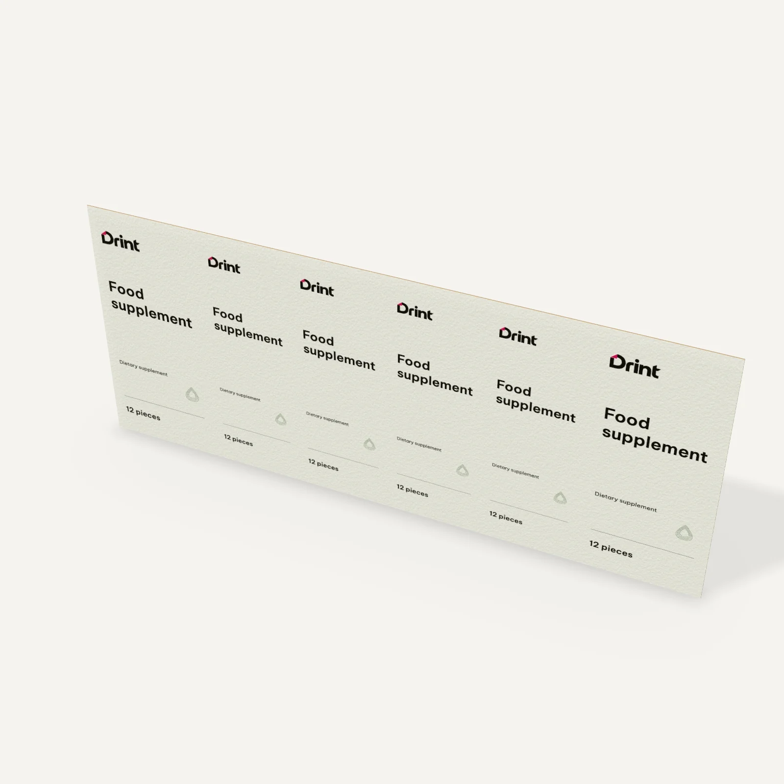 Blister foil, tablets 3D mockup