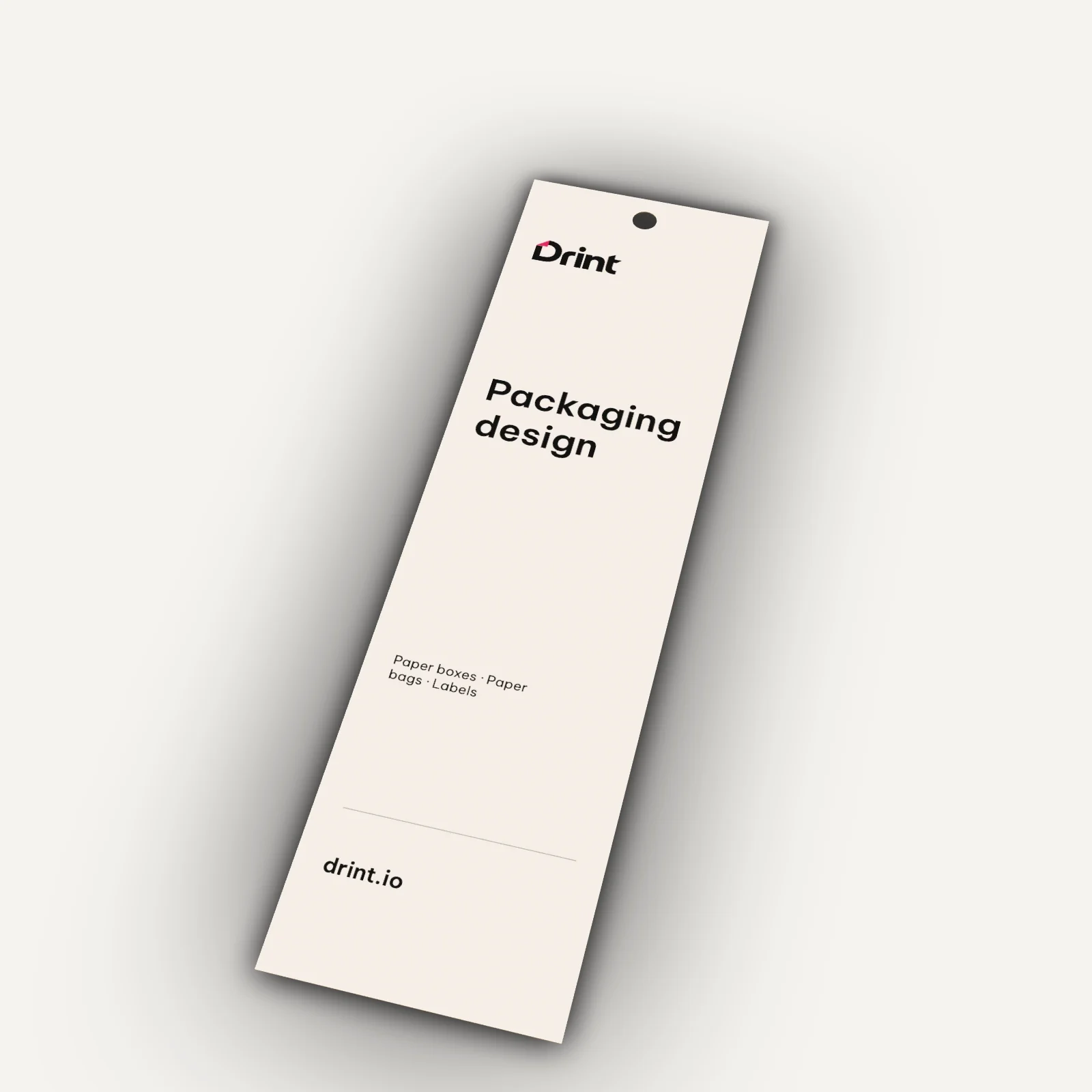 Bookmark 5 × 18 cm 3D mockup