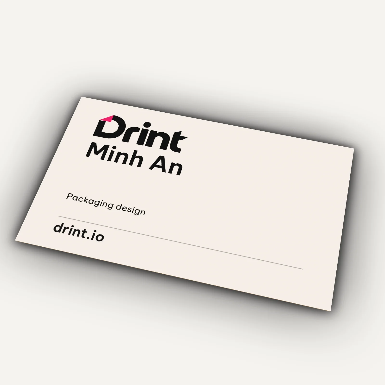 Business card (card standard) 3D mockup