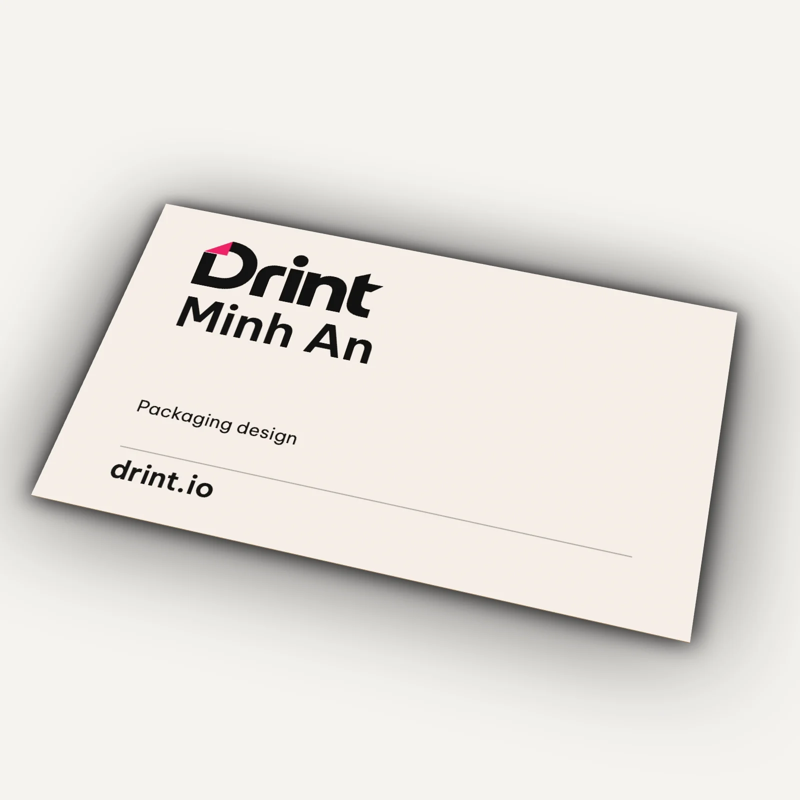 Business card 3D mockup