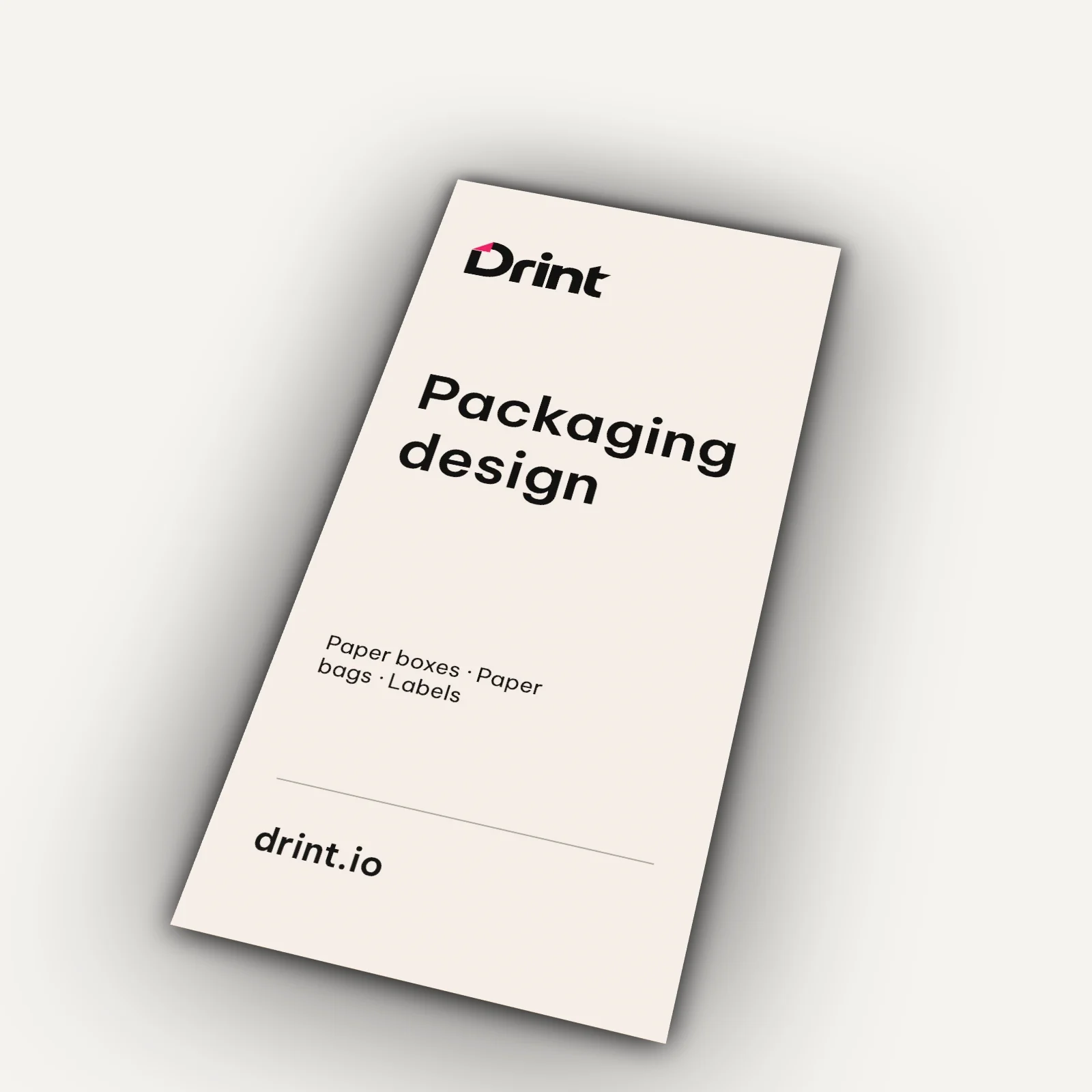 DL flyer 3D mockup