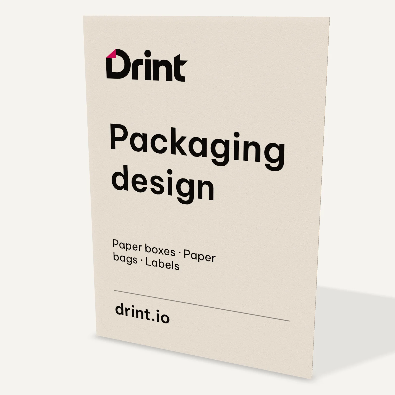 Folded greeting card A5 3D mockup