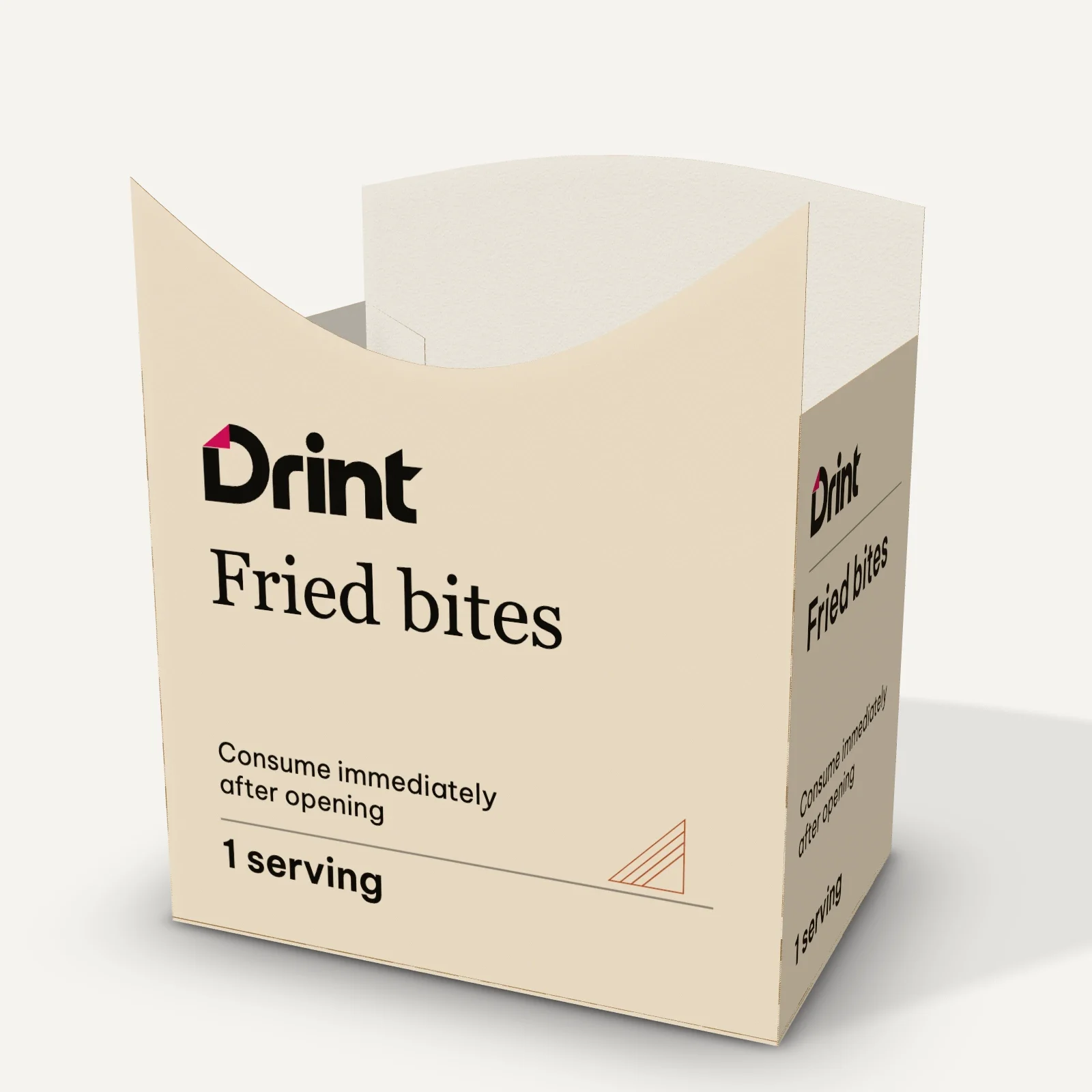 Fried chicken / fish ball box 3D mockup