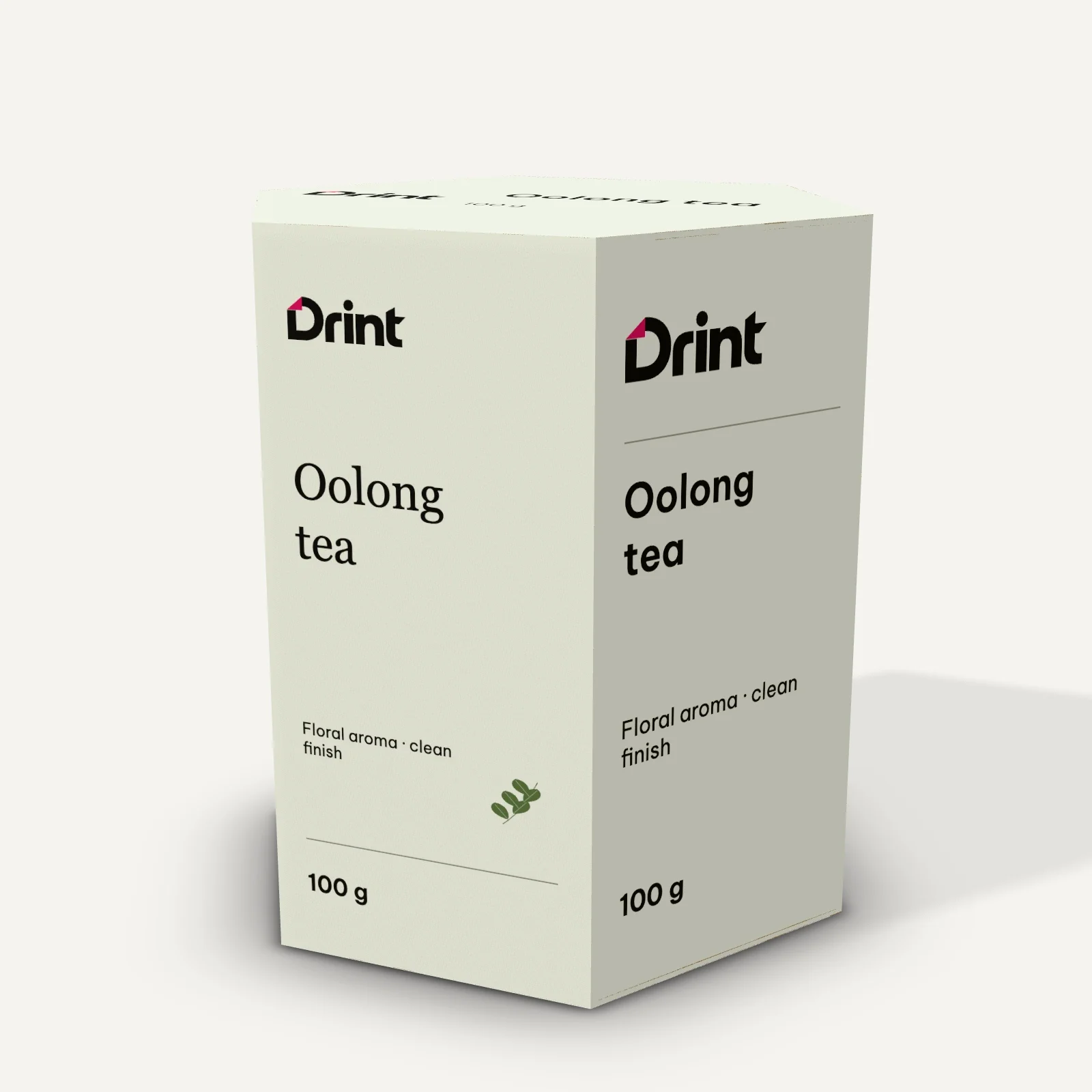 Hexagonal flower tea box 3D mockup