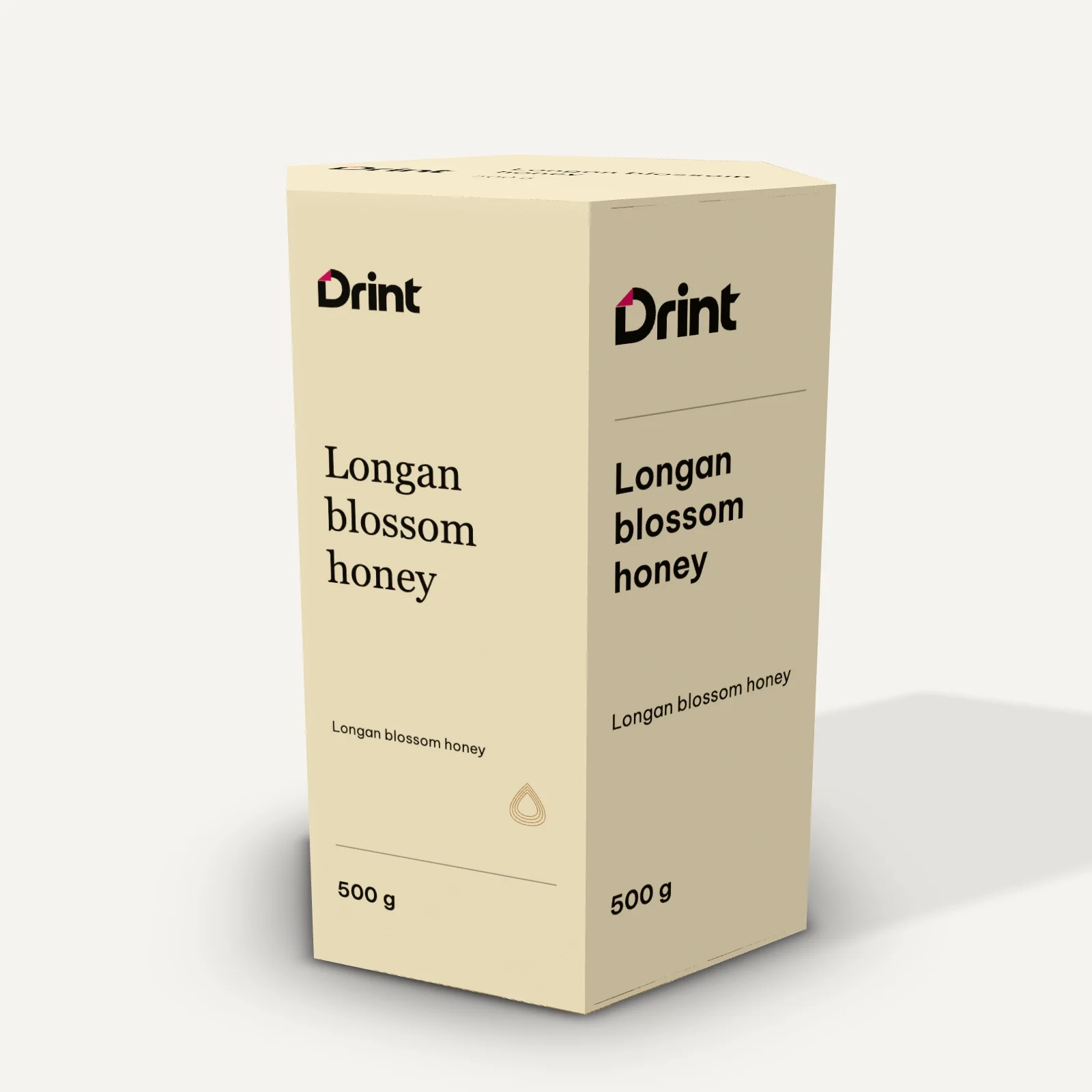 Hexagonal honey box 3D mockup