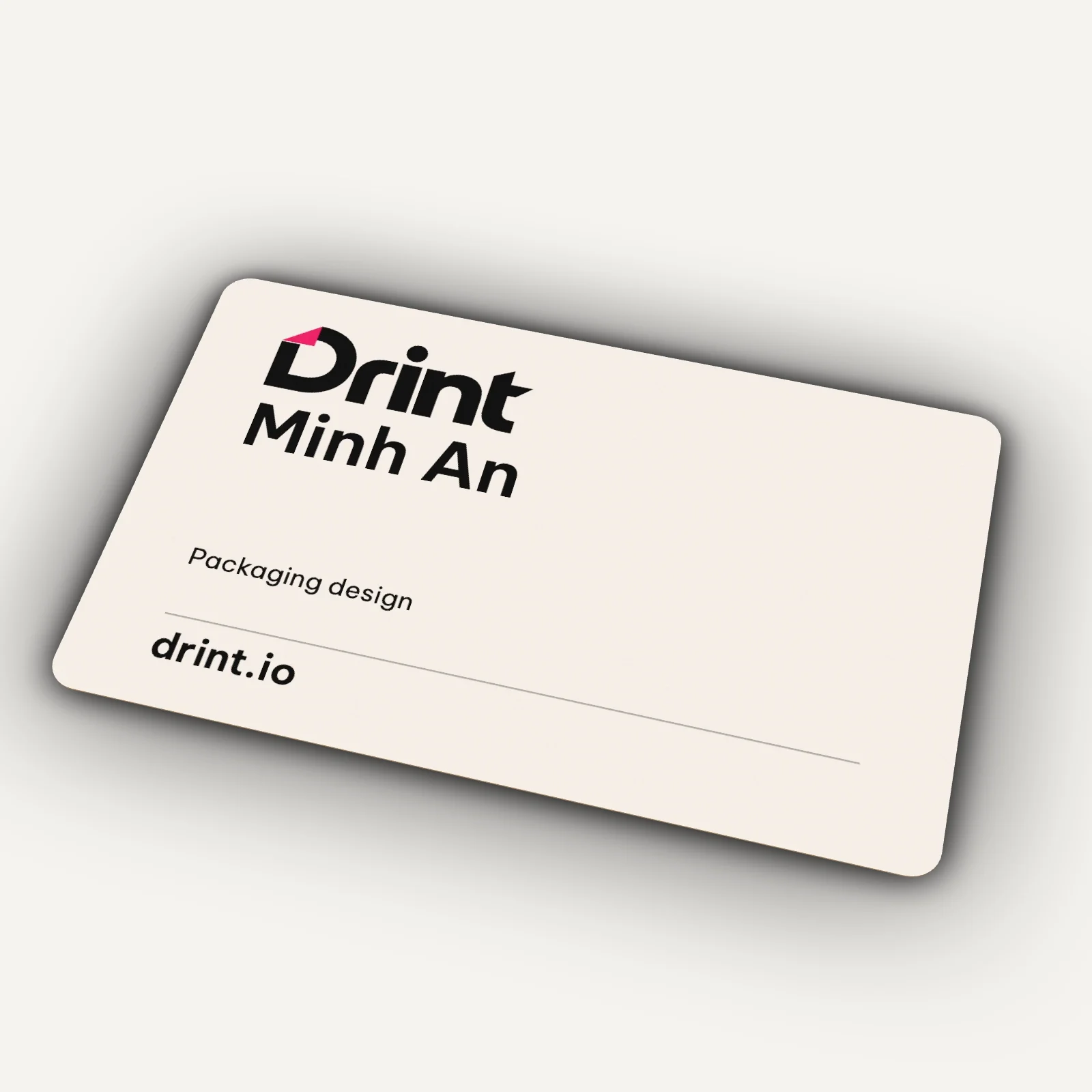 Loyalty / membership card 3D mockup