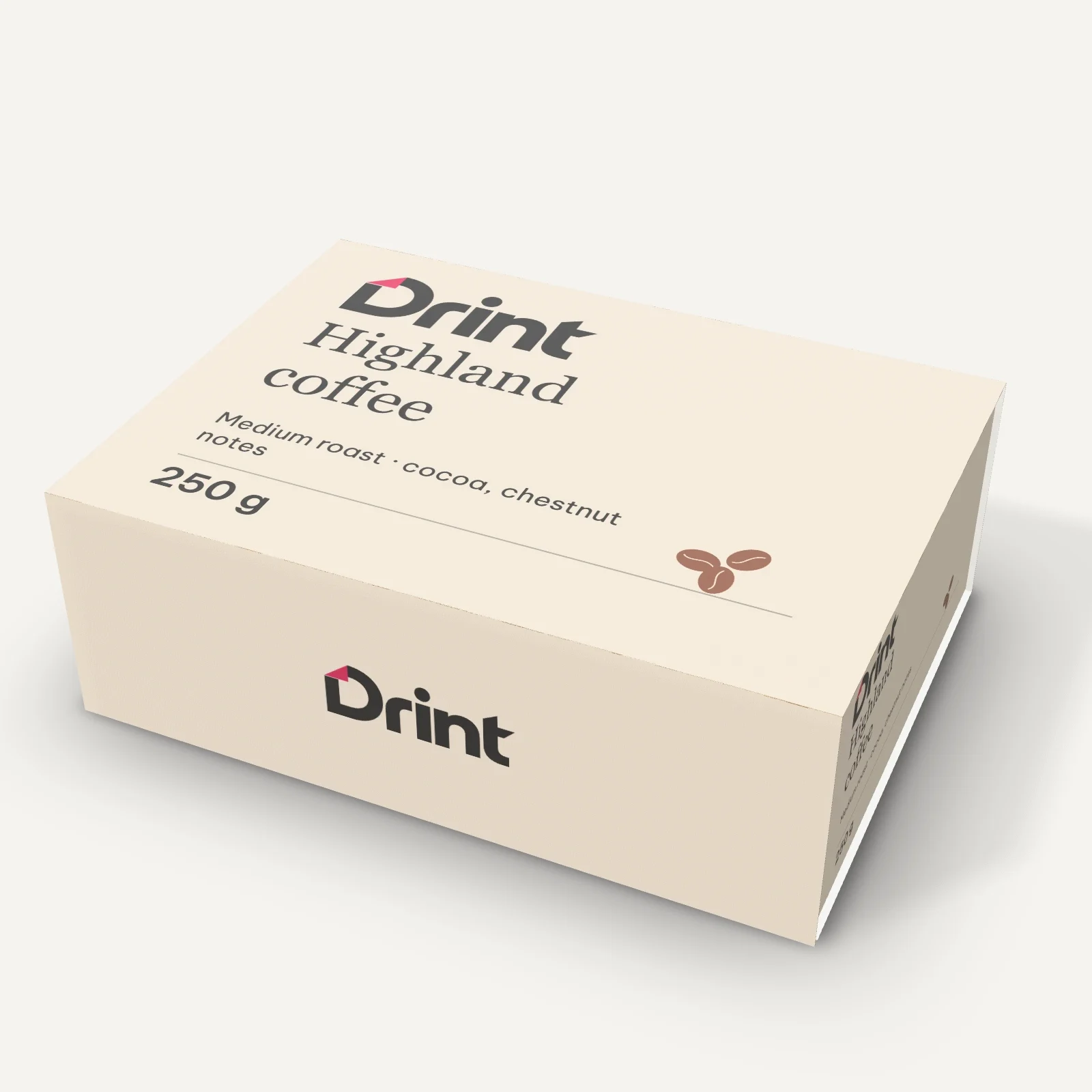 Magnetic coffee box 3D mockup
