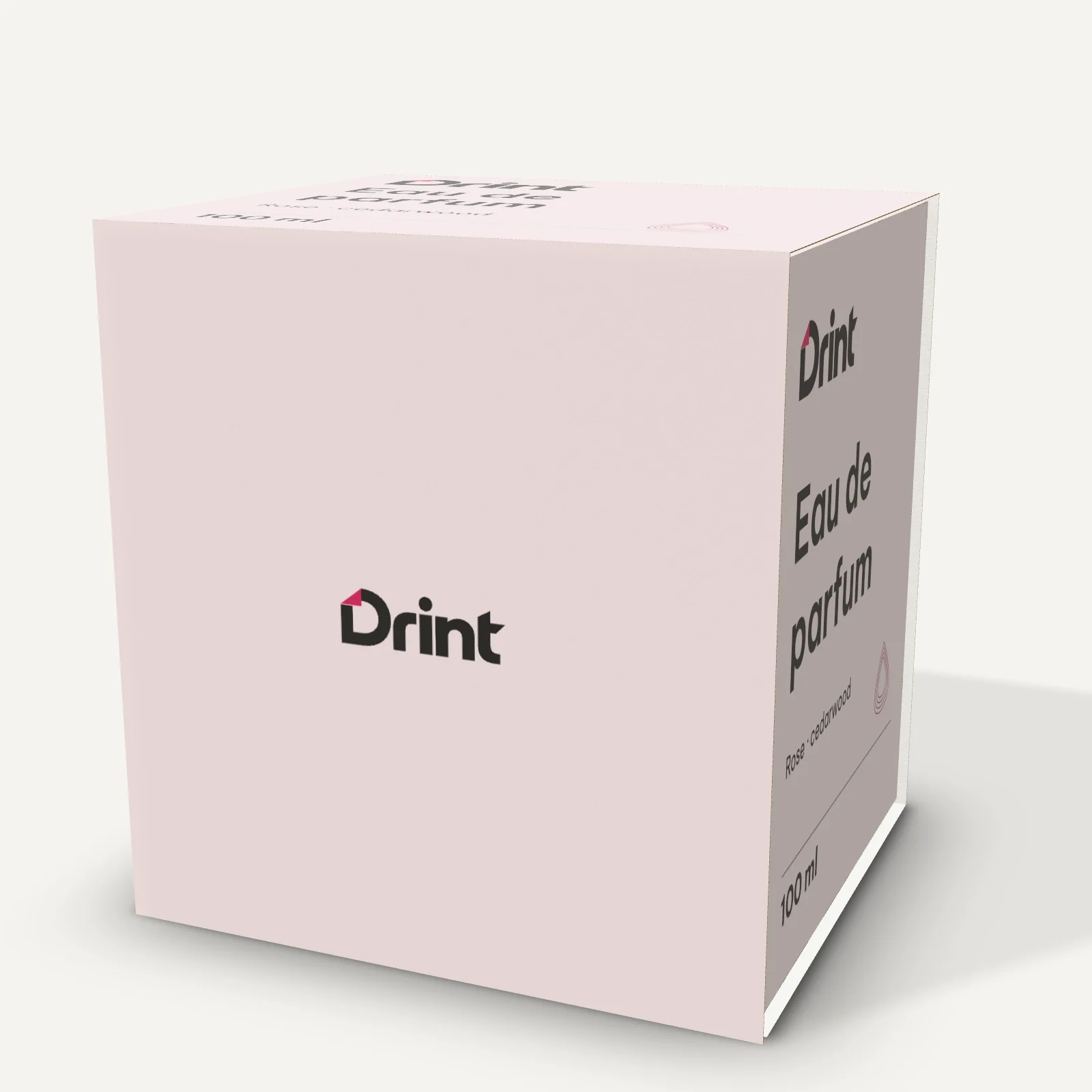Magnetic perfume box 3D mockup