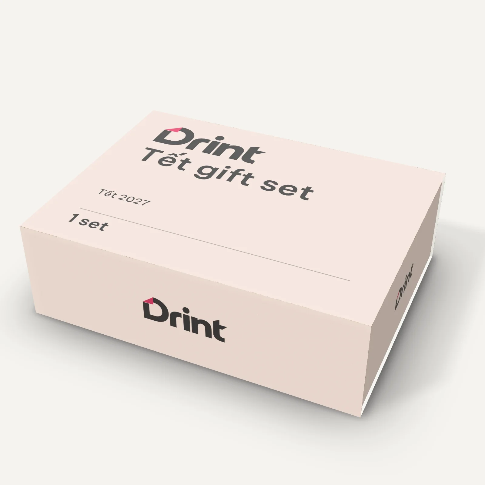 Magnetic Tết gift box 3D mockup
