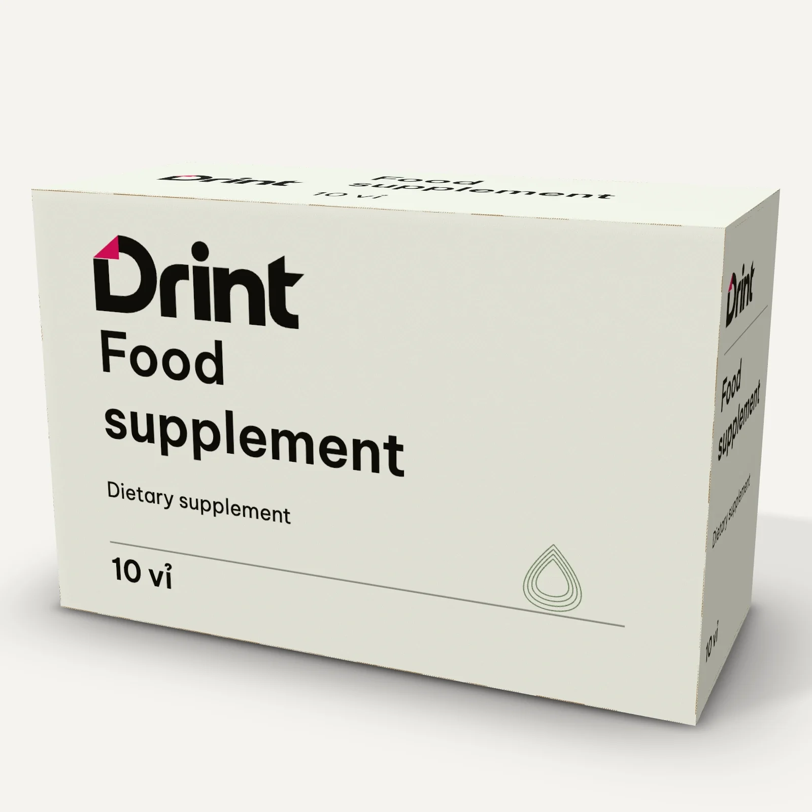 Medicine box, blisters 3D mockup