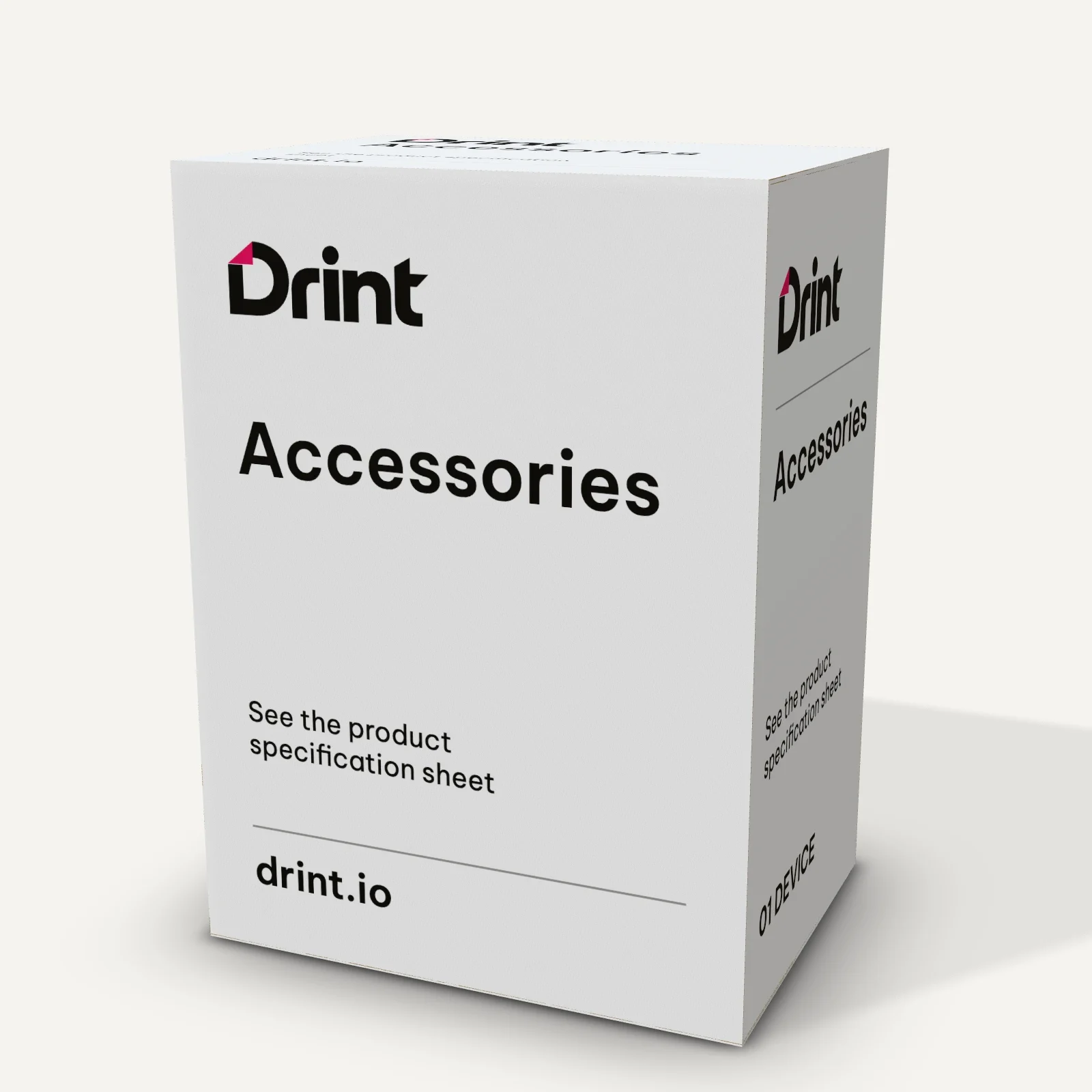 Mini desk fan box 3D mockup