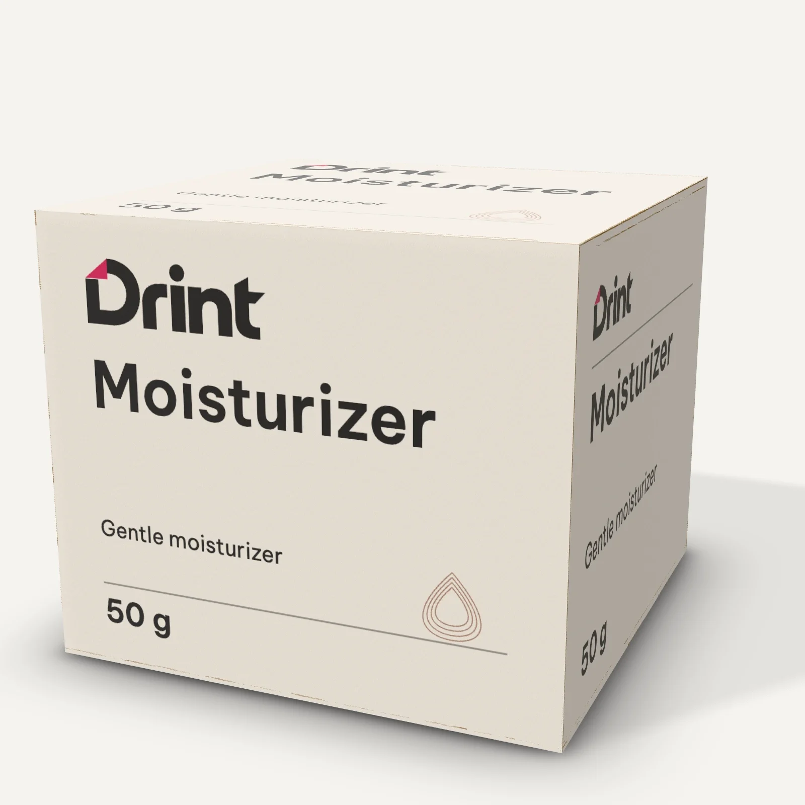 Moisturizer box 3D mockup