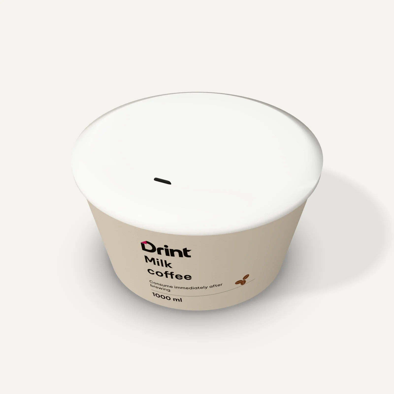 Paper bowl 3D mockup