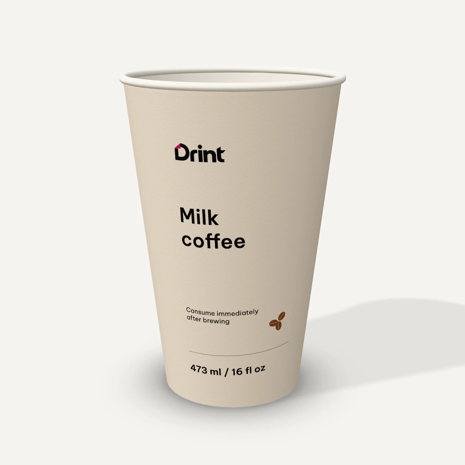 Paper cup 3D mockup