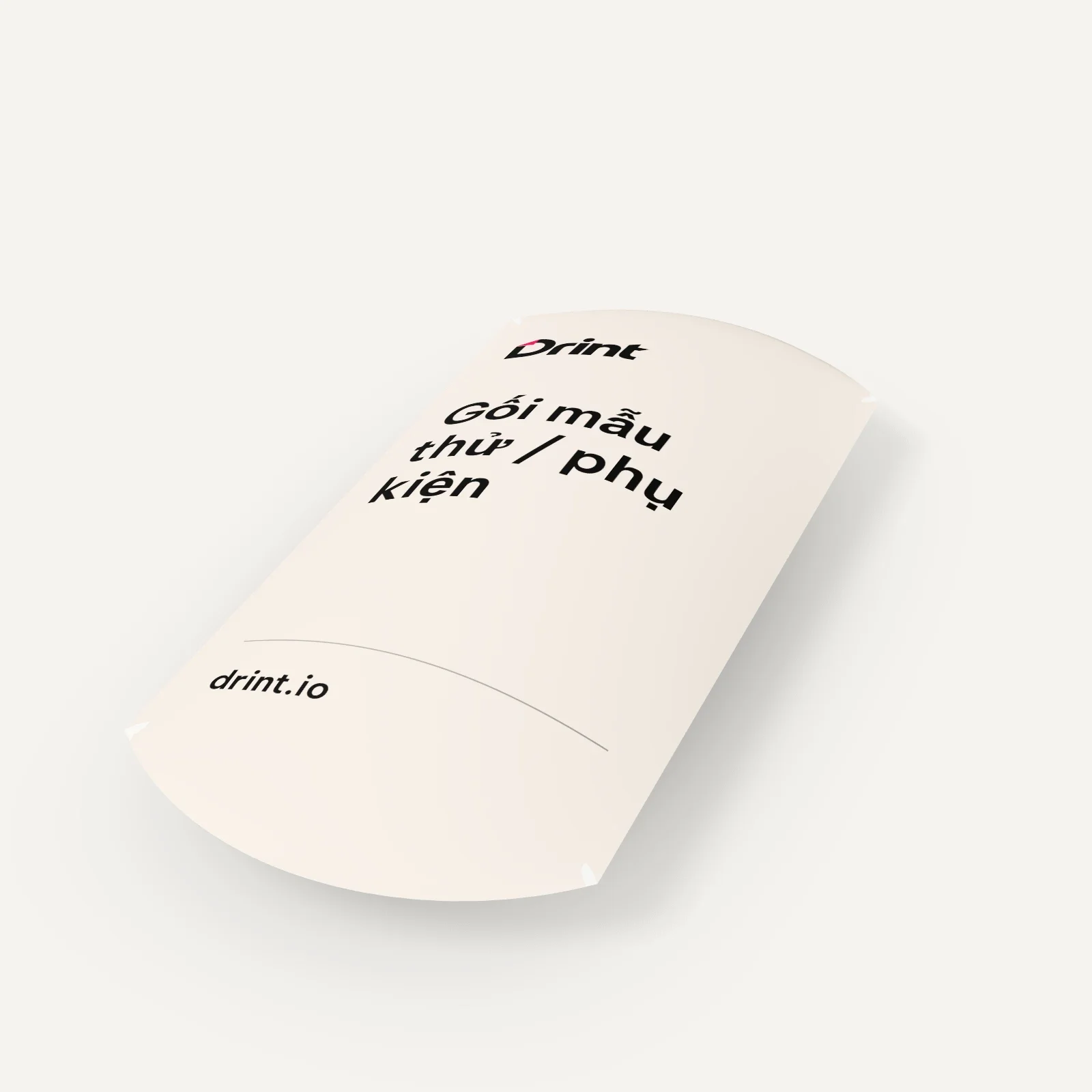 Pillow box for samples / accessories 3D mockup