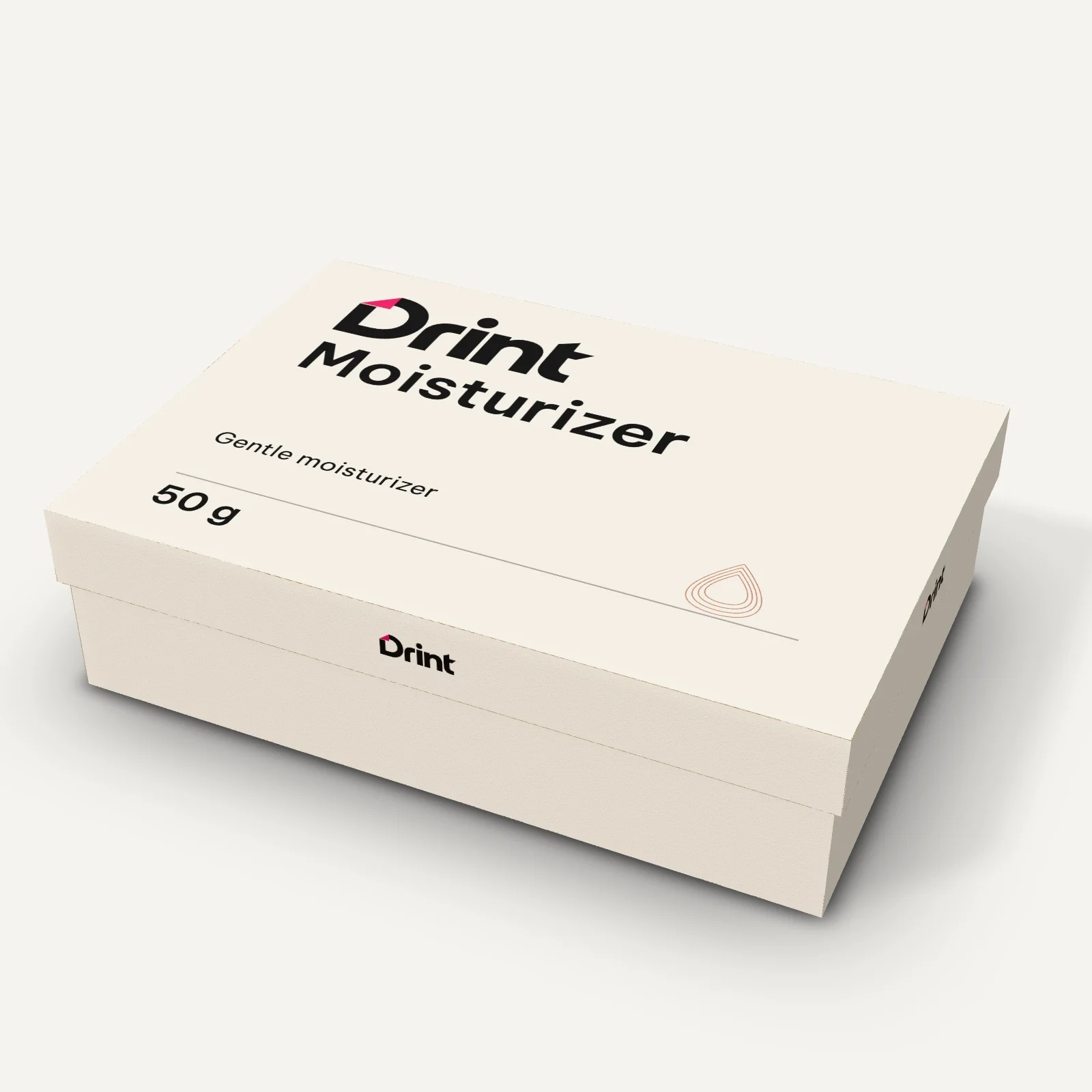 Premium cosmetics gift box 3D mockup