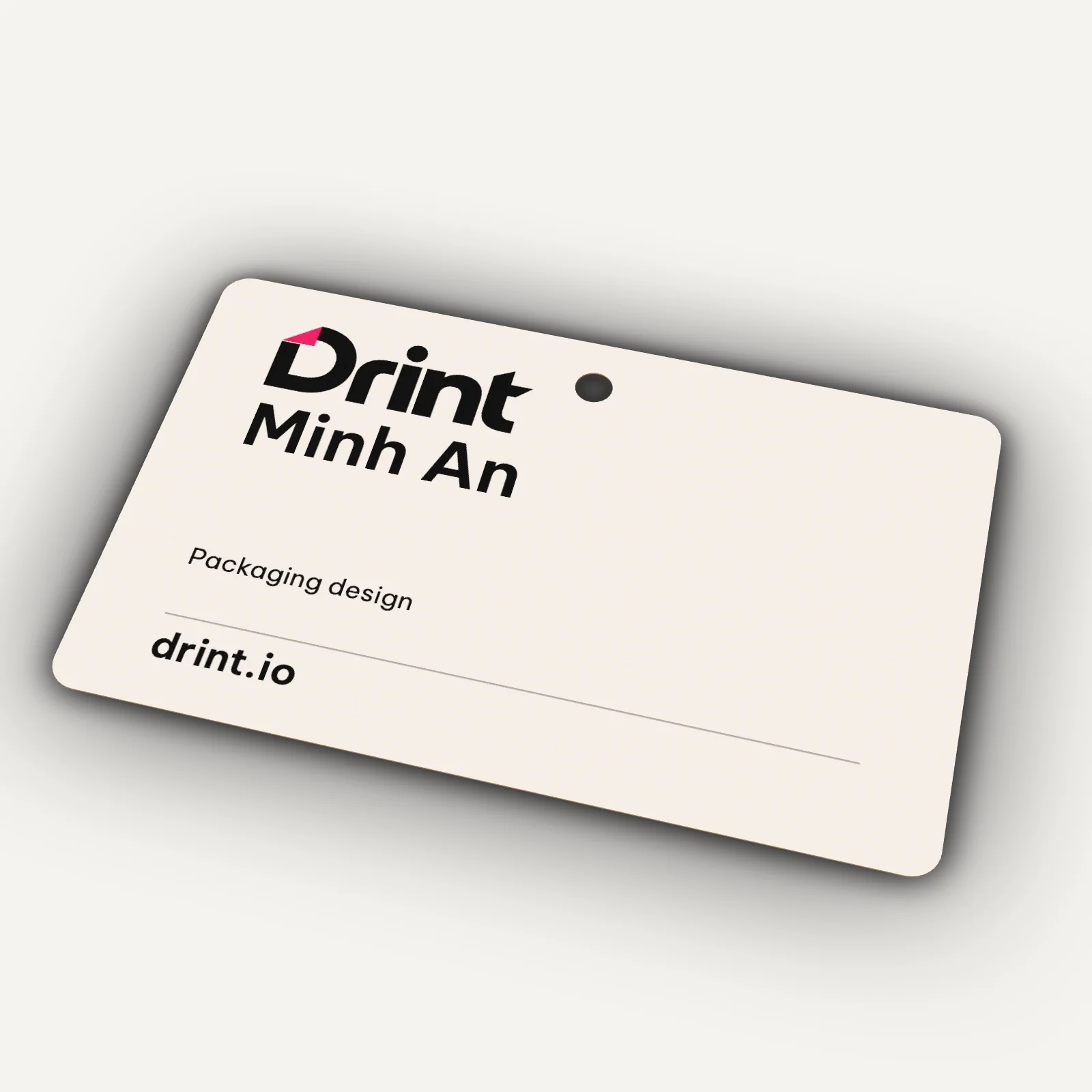 PVC staff ID card 3D mockup
