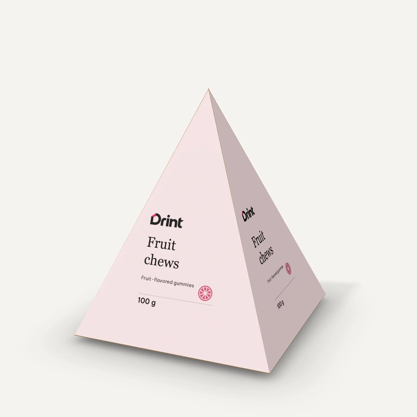 Pyramid wedding candy box 3D mockup