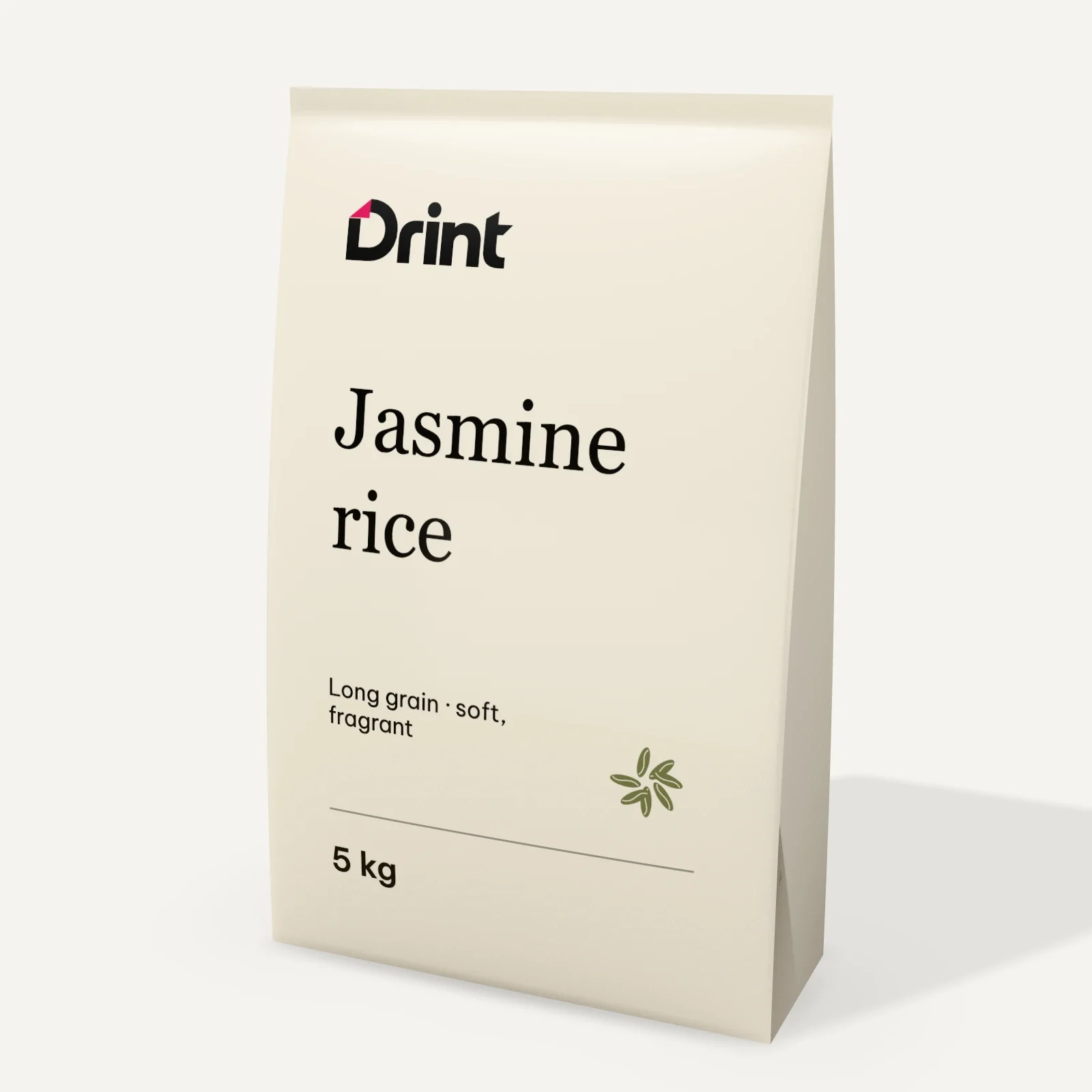 Rice bag 3D mockup