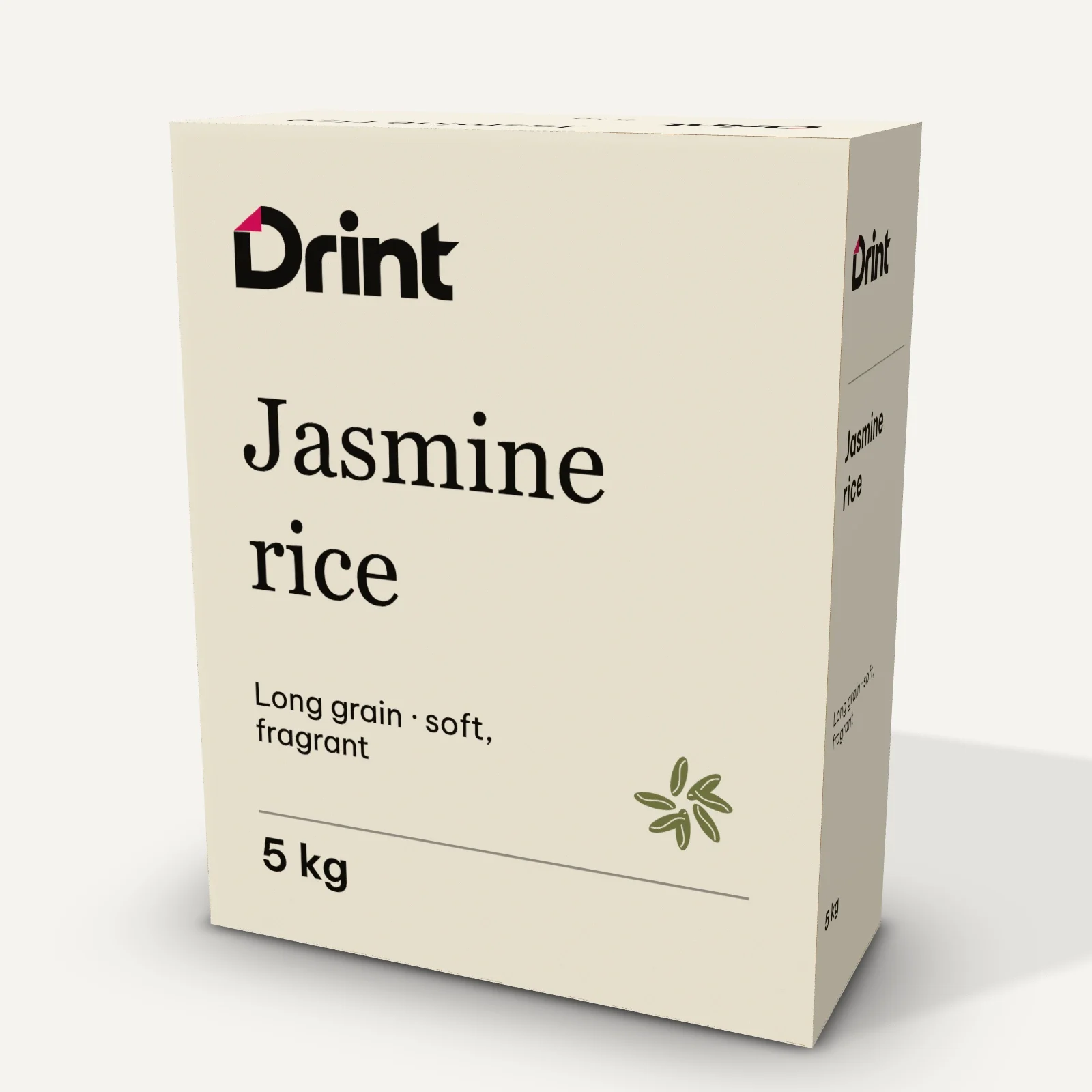 Rice box 3D mockup