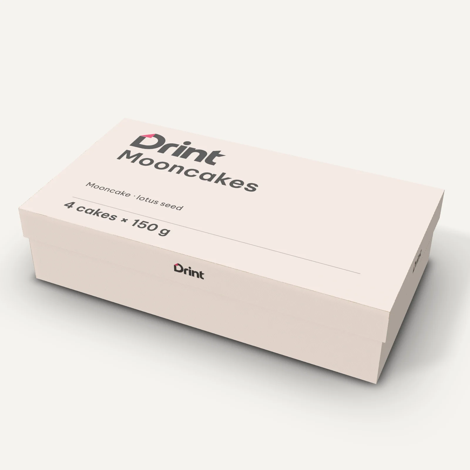 Rigid box: mooncakes + tea 3D mockup