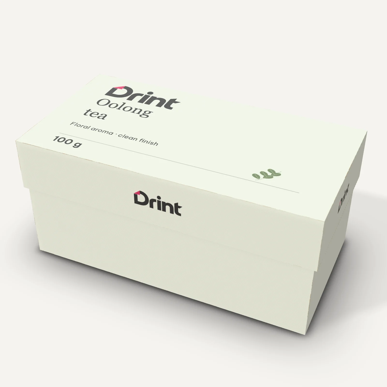 Rigid oolong tea box, tins 3D mockup
