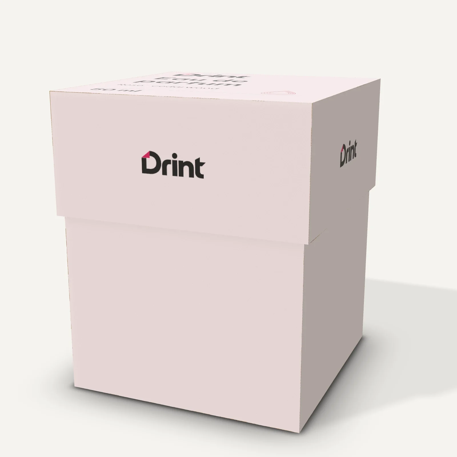 Rigid perfume box 3D mockup