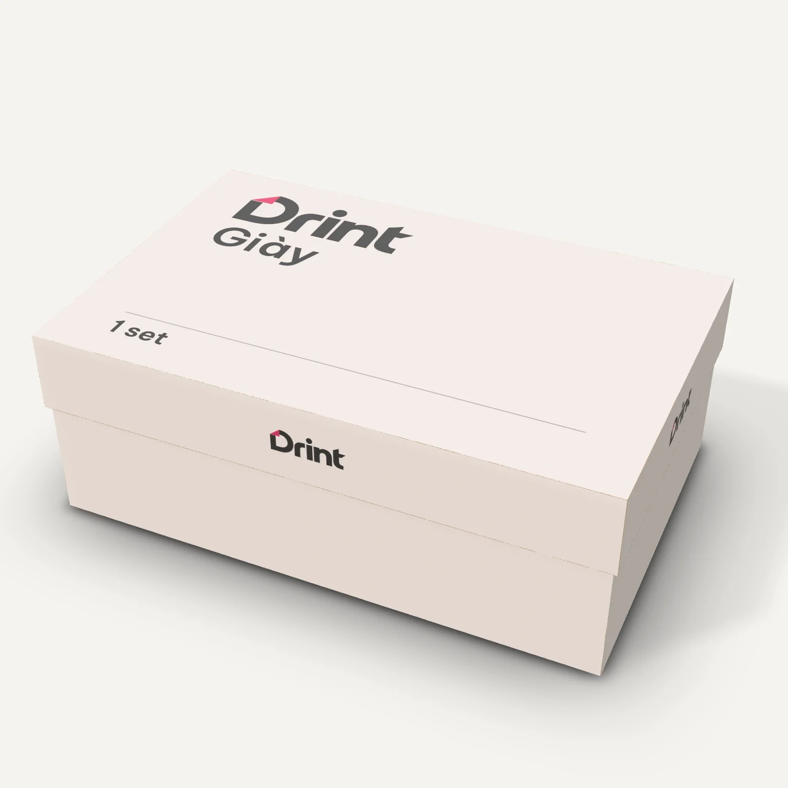 Rigid shoe box 3D mockup