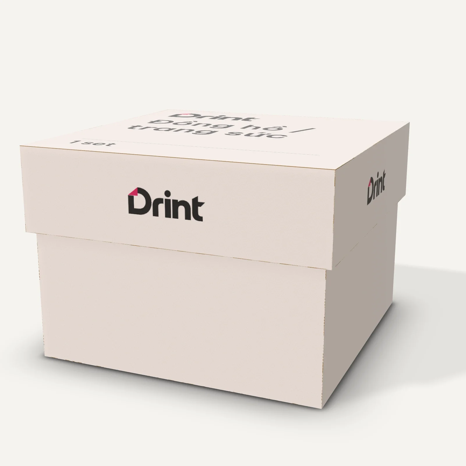 Rigid watch / jewelry box 3D mockup