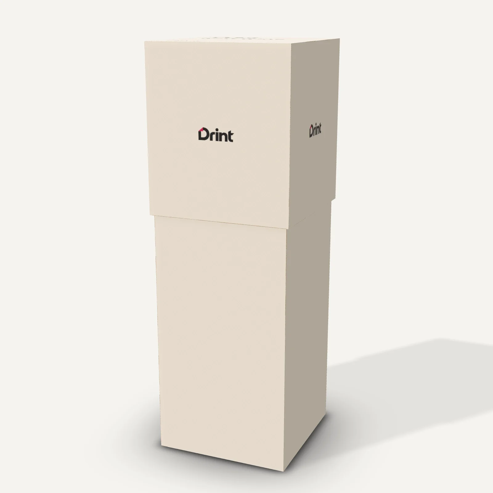 Rigid wine box 3D mockup