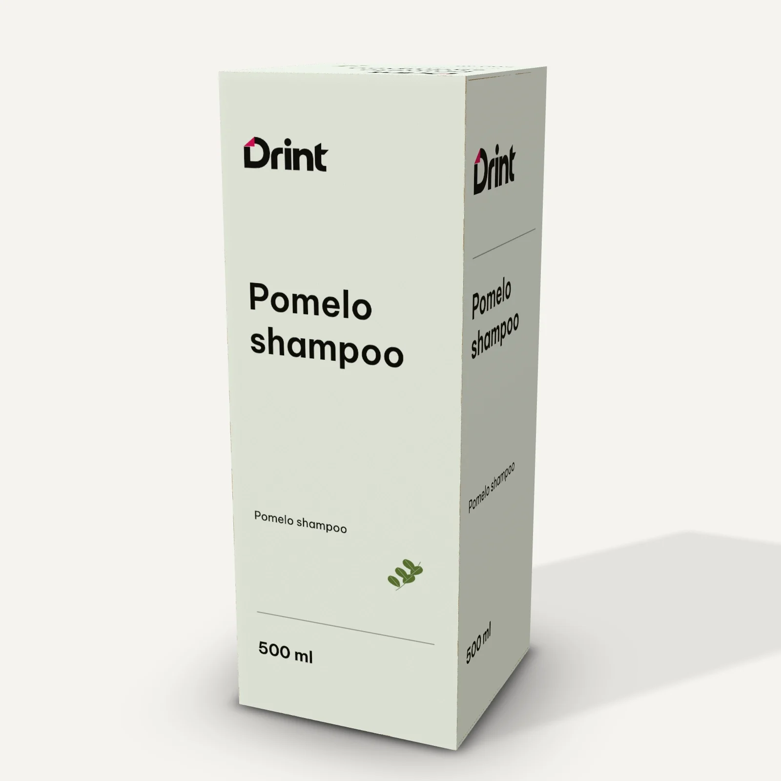 Shampoo box 3D mockup
