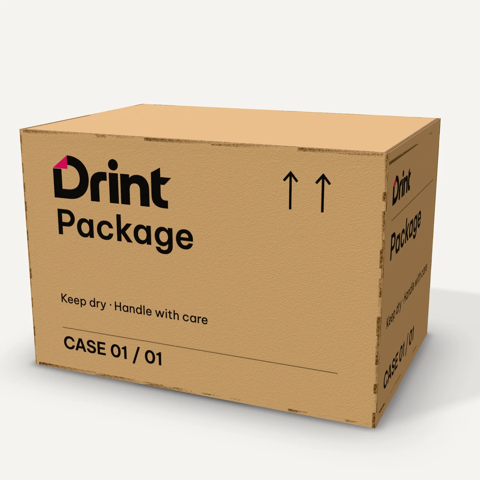 Shipping box 10×10× 3D mockup
