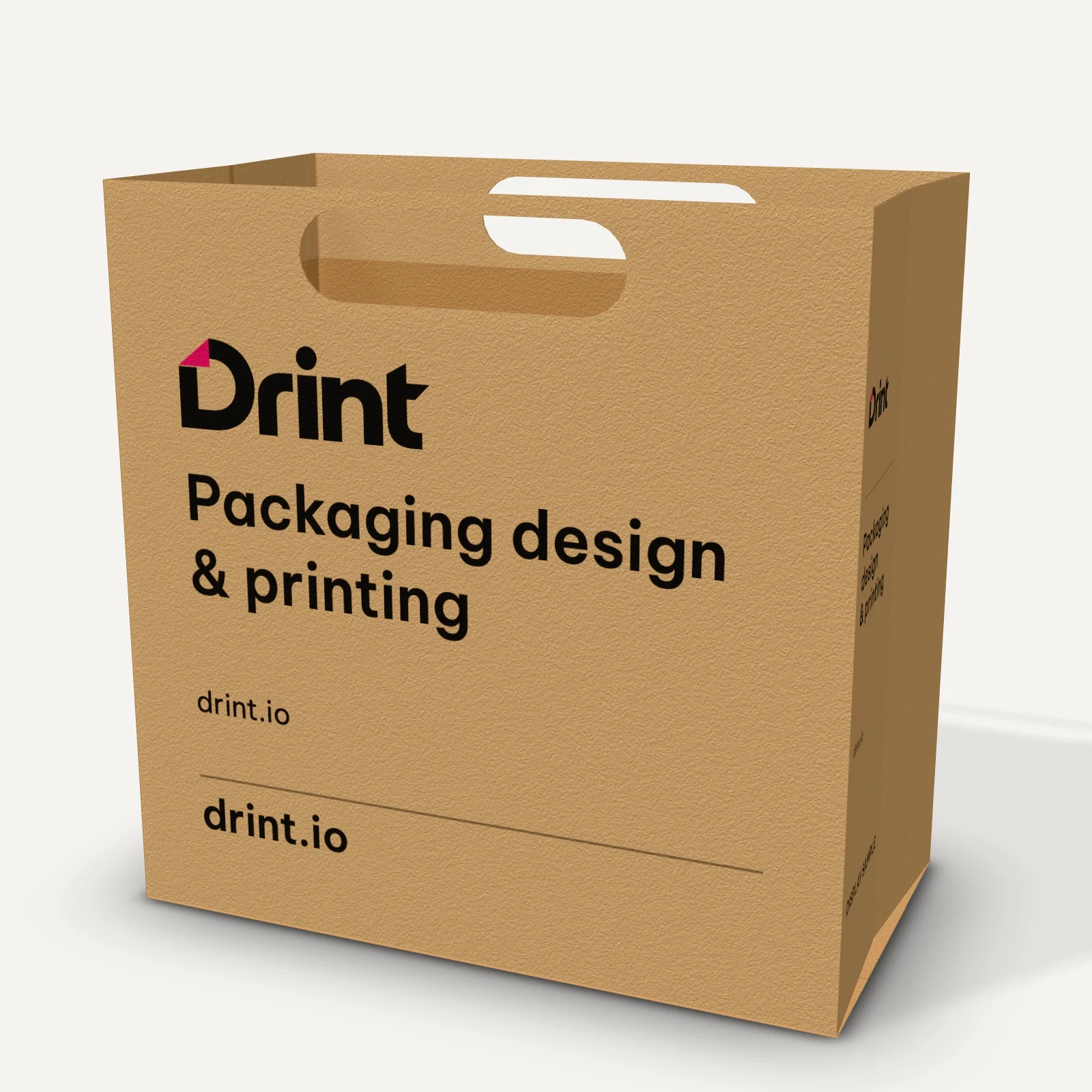 Single-cup milk tea paper bag 3D mockup