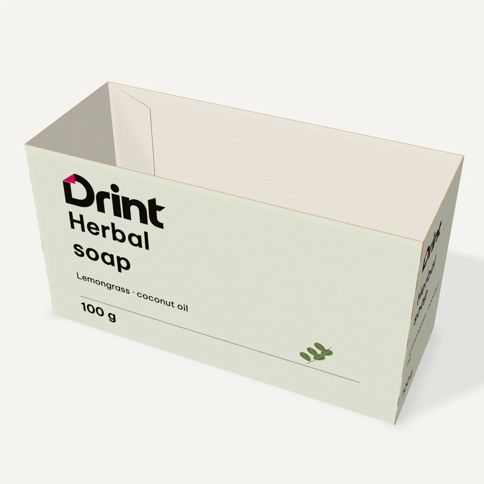 Soap box sleeve 3D mockup